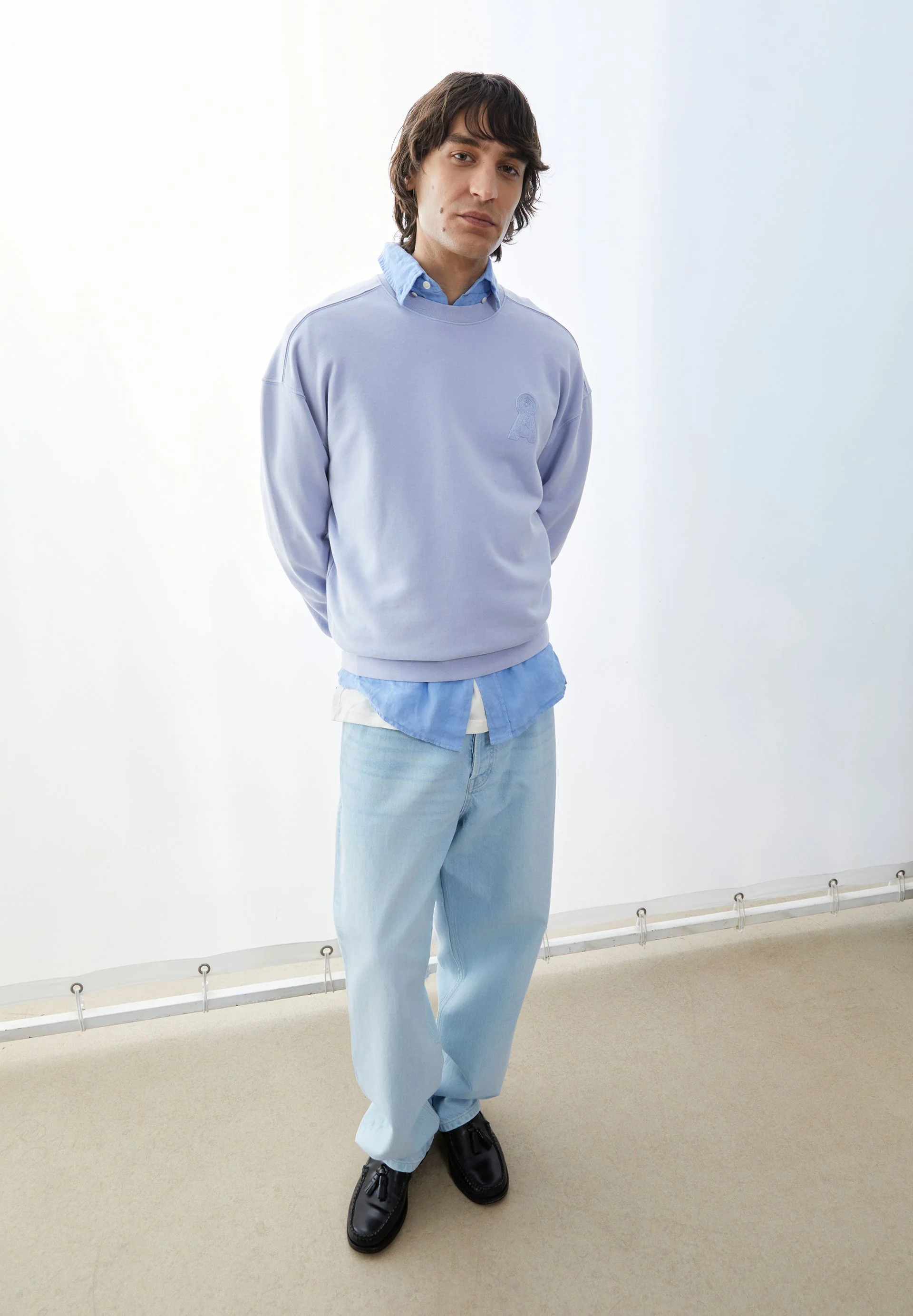 ICONIC Å GMT DYE SWEATSHIRT | wedgwood washed - Image 4