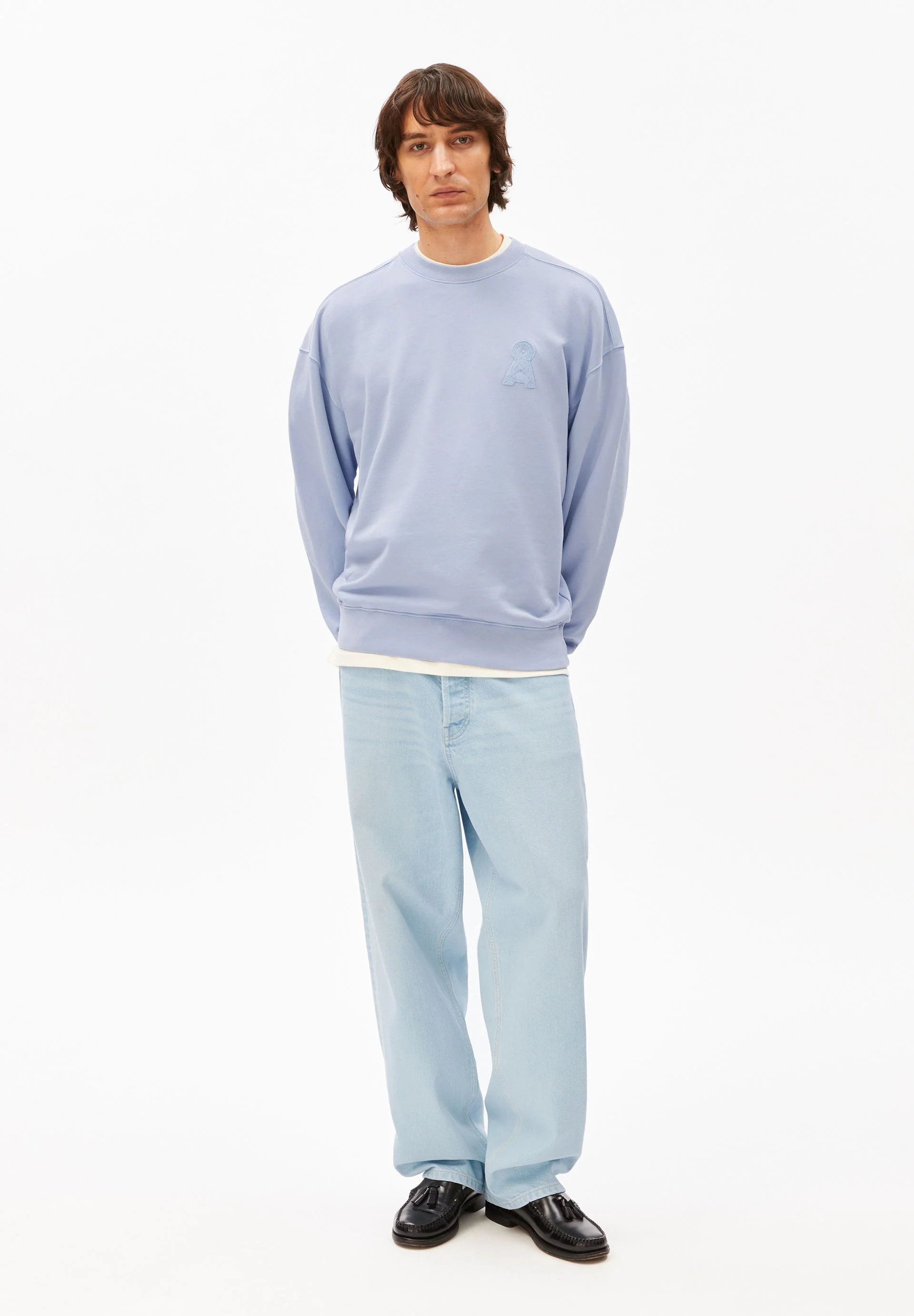 ICONIC Å GMT DYE SWEATSHIRT | wedgwood washed - Image 5