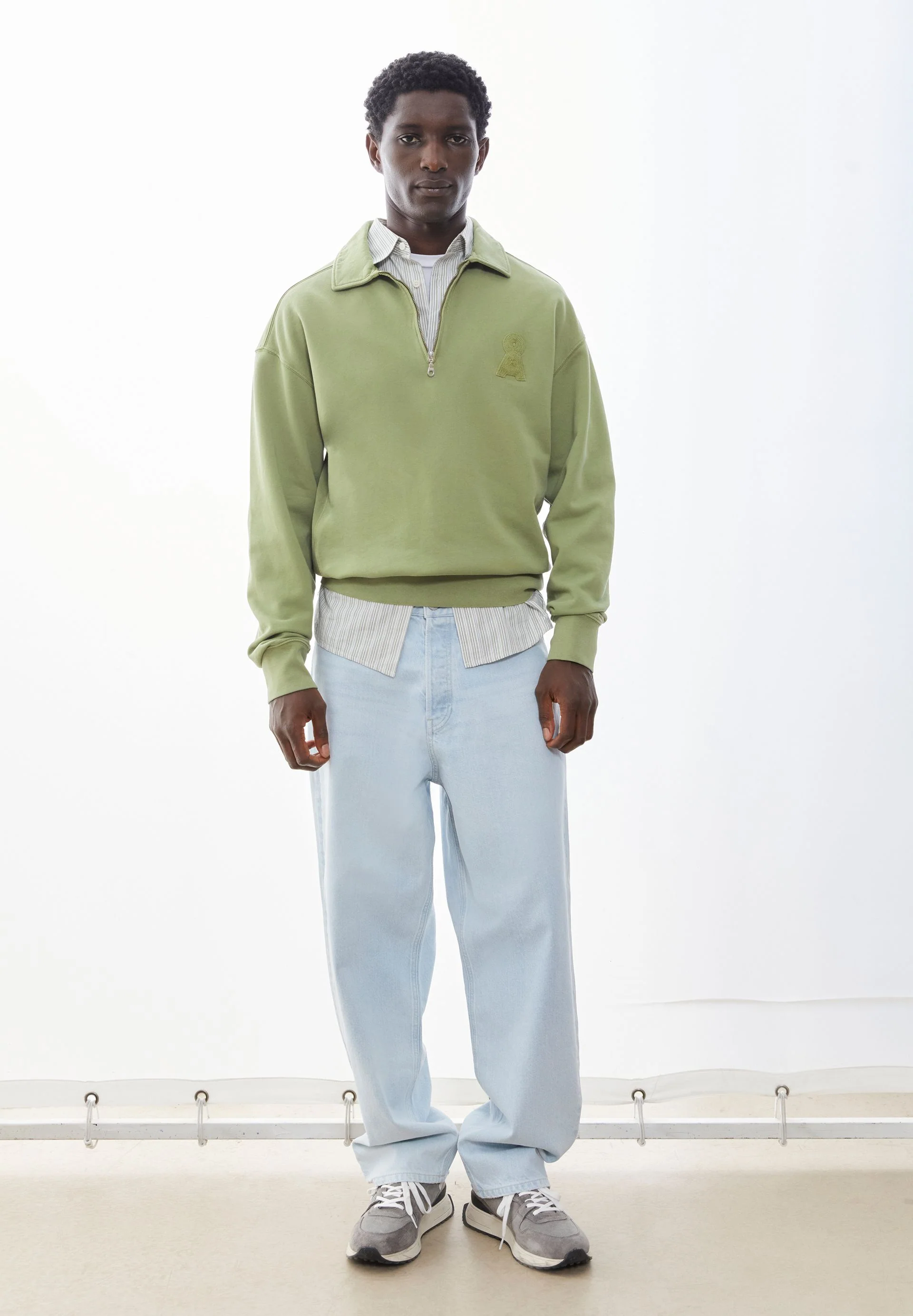 ICONIC Å GMT DYE SWEATTROYER | fatigue green washed - Image 4