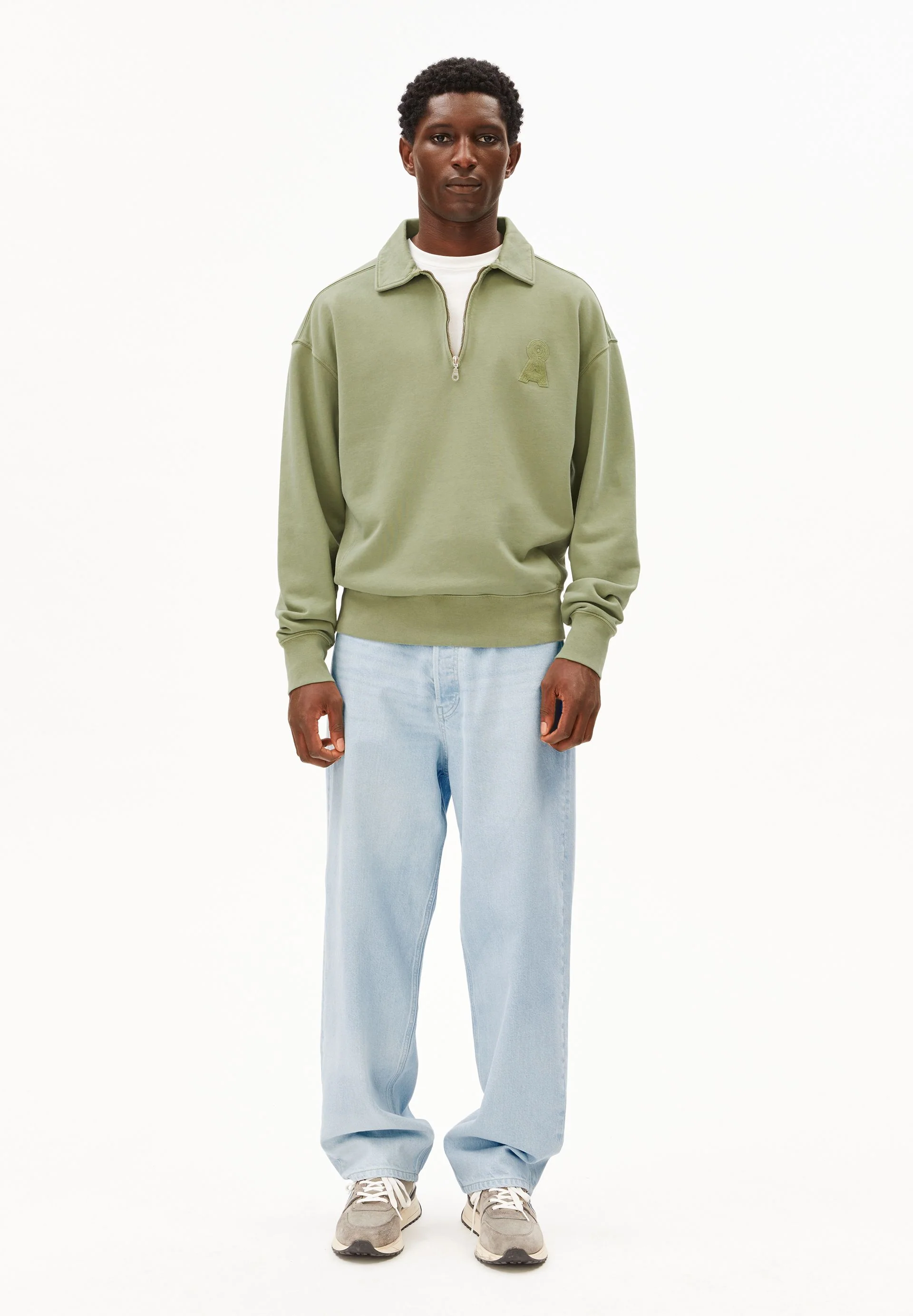 ICONIC Å GMT DYE SWEATTROYER | fatigue green washed - Image 5