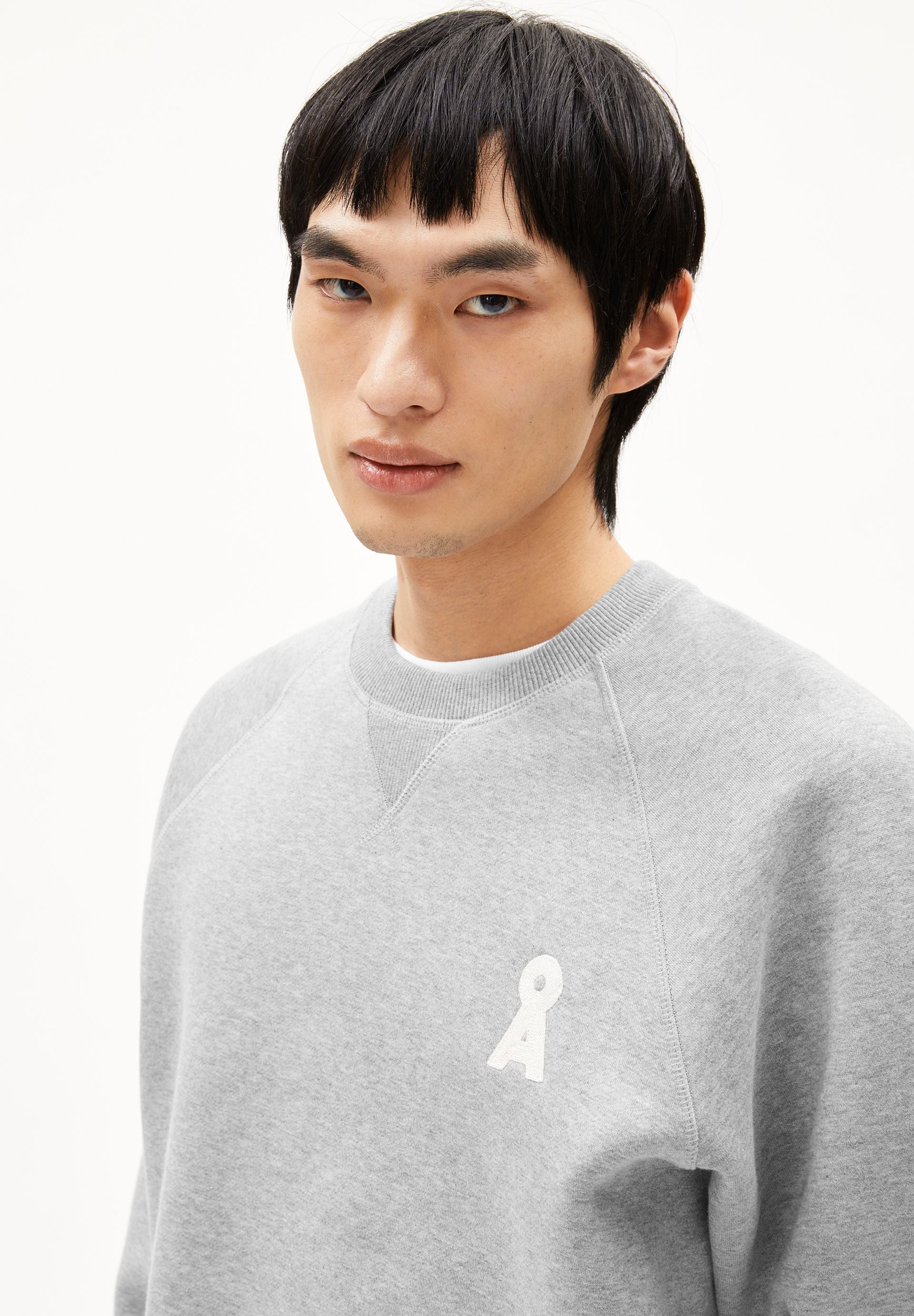 ICONIC Å MELANGE SWEATSHIRT | silver melange - Image 3