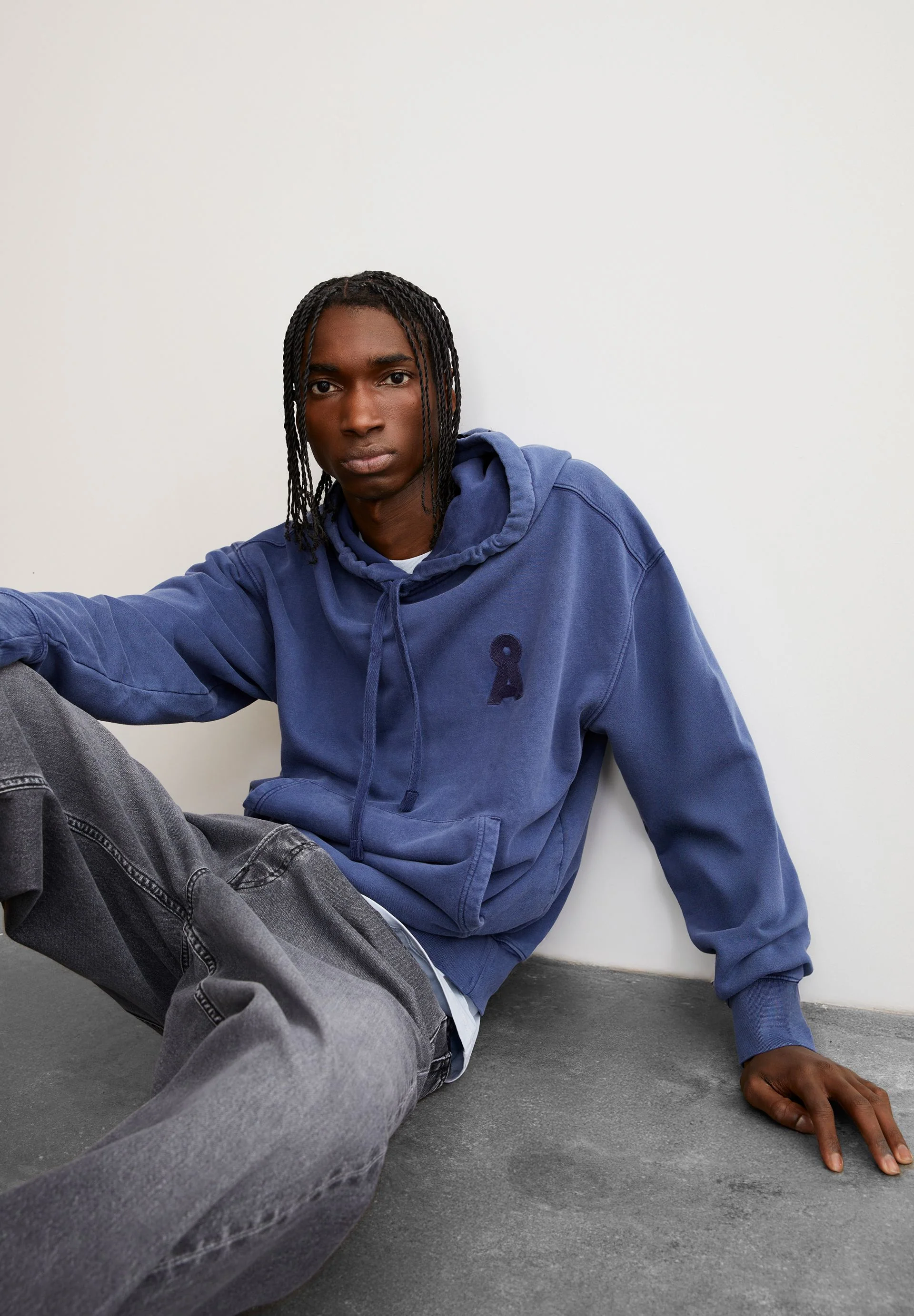 ICONIC Å KIRAAN GMT DYE SWEATHOODIE | blue noon washed - Image 4