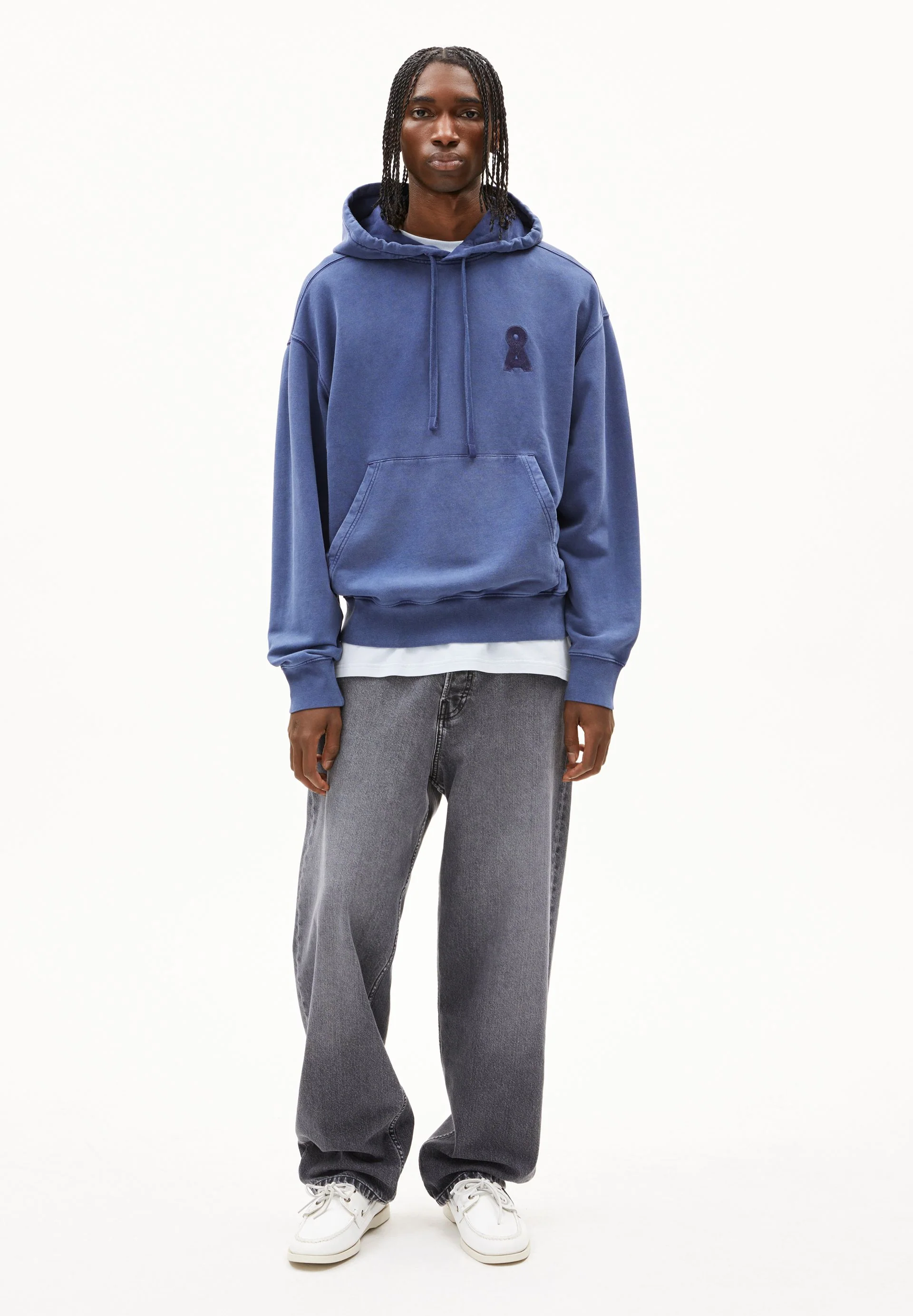ICONIC Å KIRAAN GMT DYE SWEATHOODIE | blue noon washed - Image 5