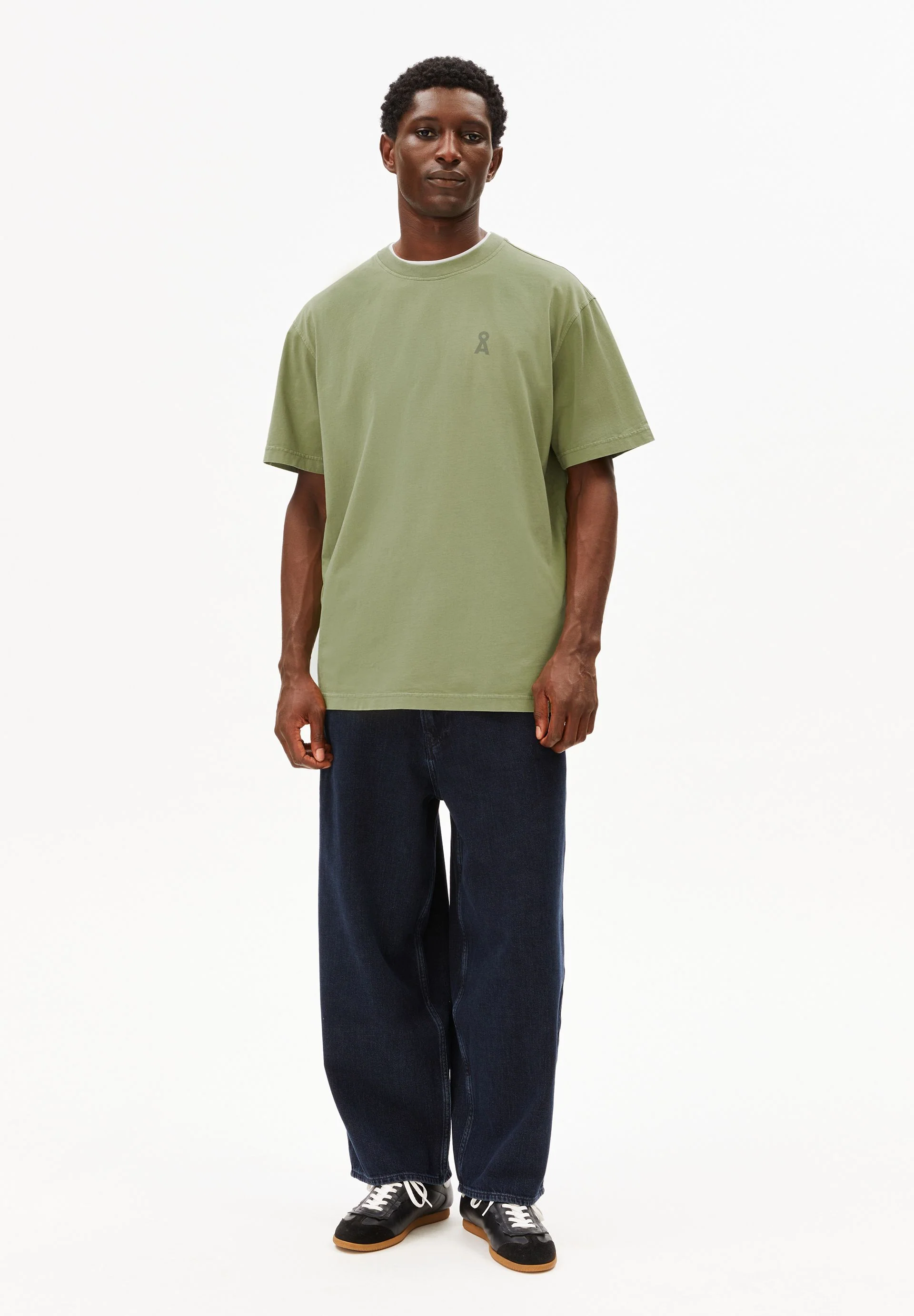ICONIC Å MAARKOS GD T-SHIRT | fatigue green washed - Image 5