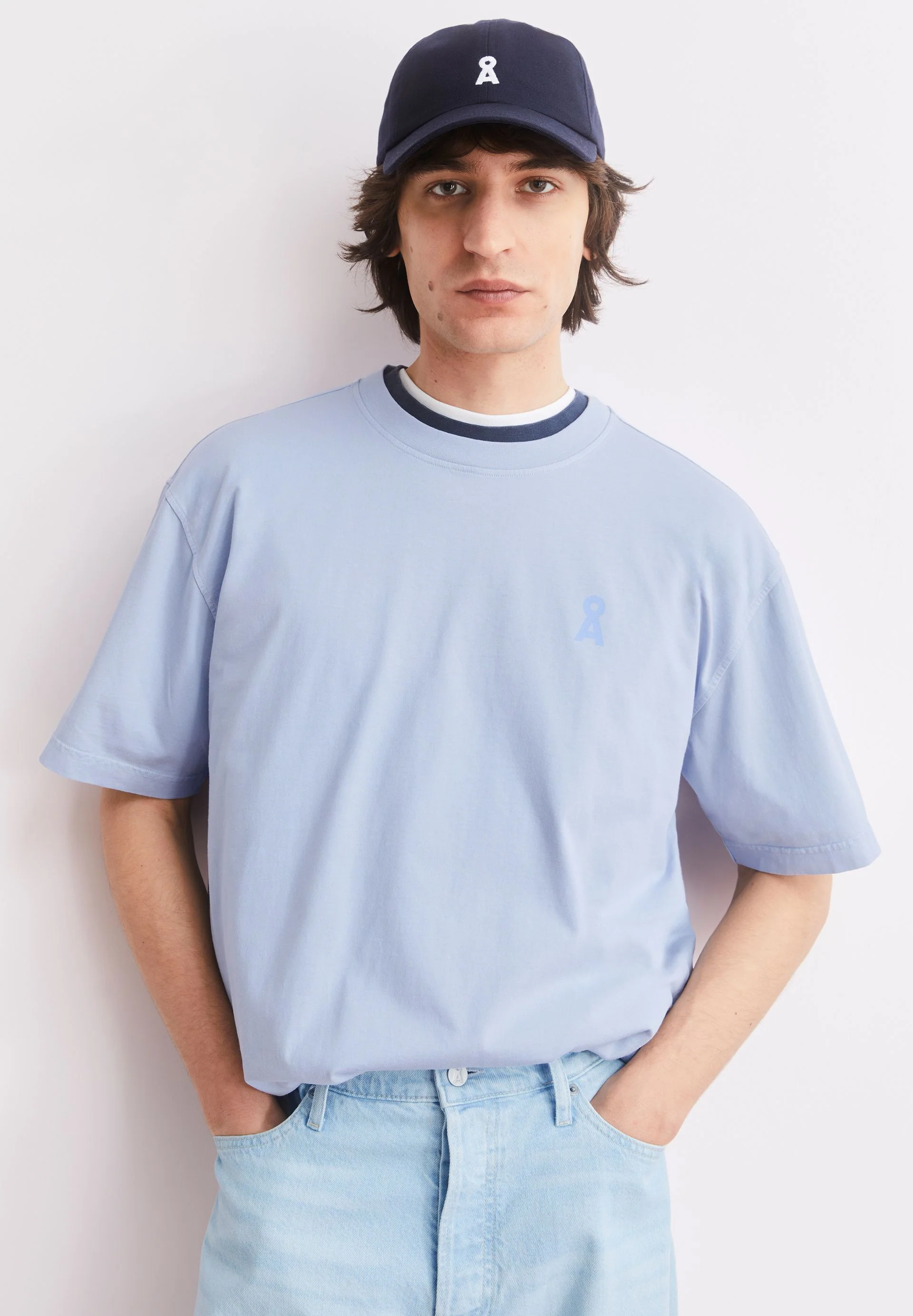 ICONIC Å MAARKOS GD T-SHIRT | wedgwood washed - Image 4