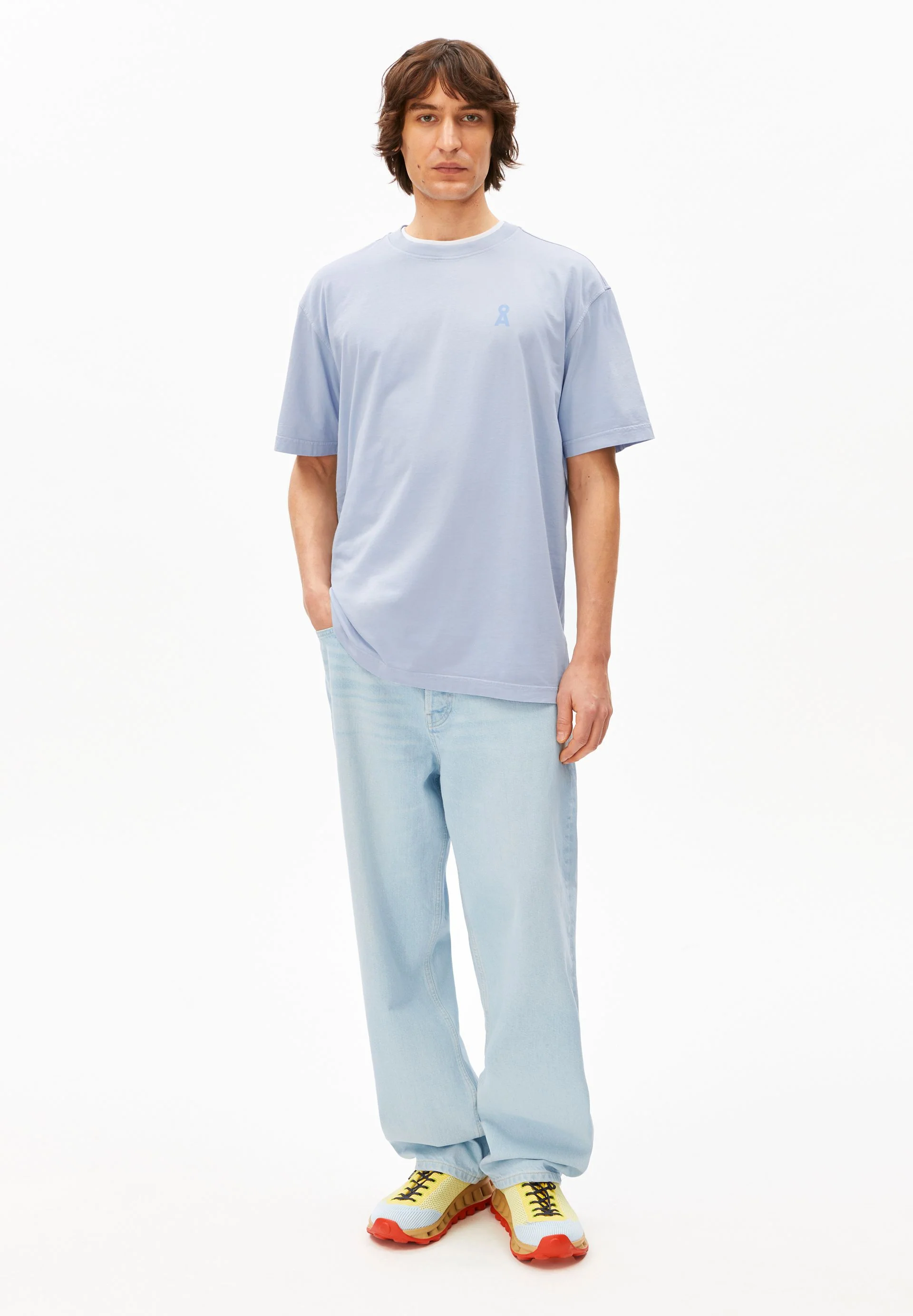 ICONIC Å MAARKOS GD T-SHIRT | wedgwood washed - Image 5