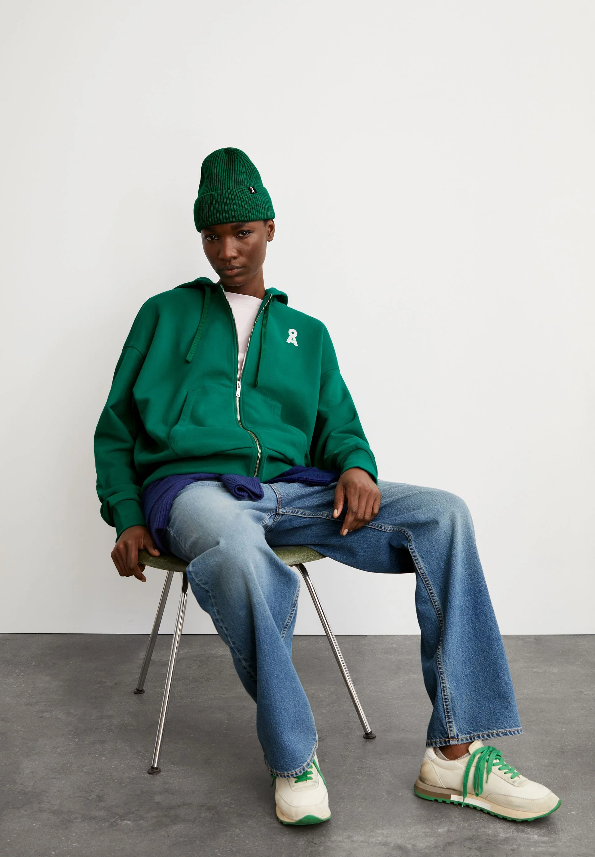 ICONIC Å RIXAMAA SWEATJACKE | emerald green - Image 4