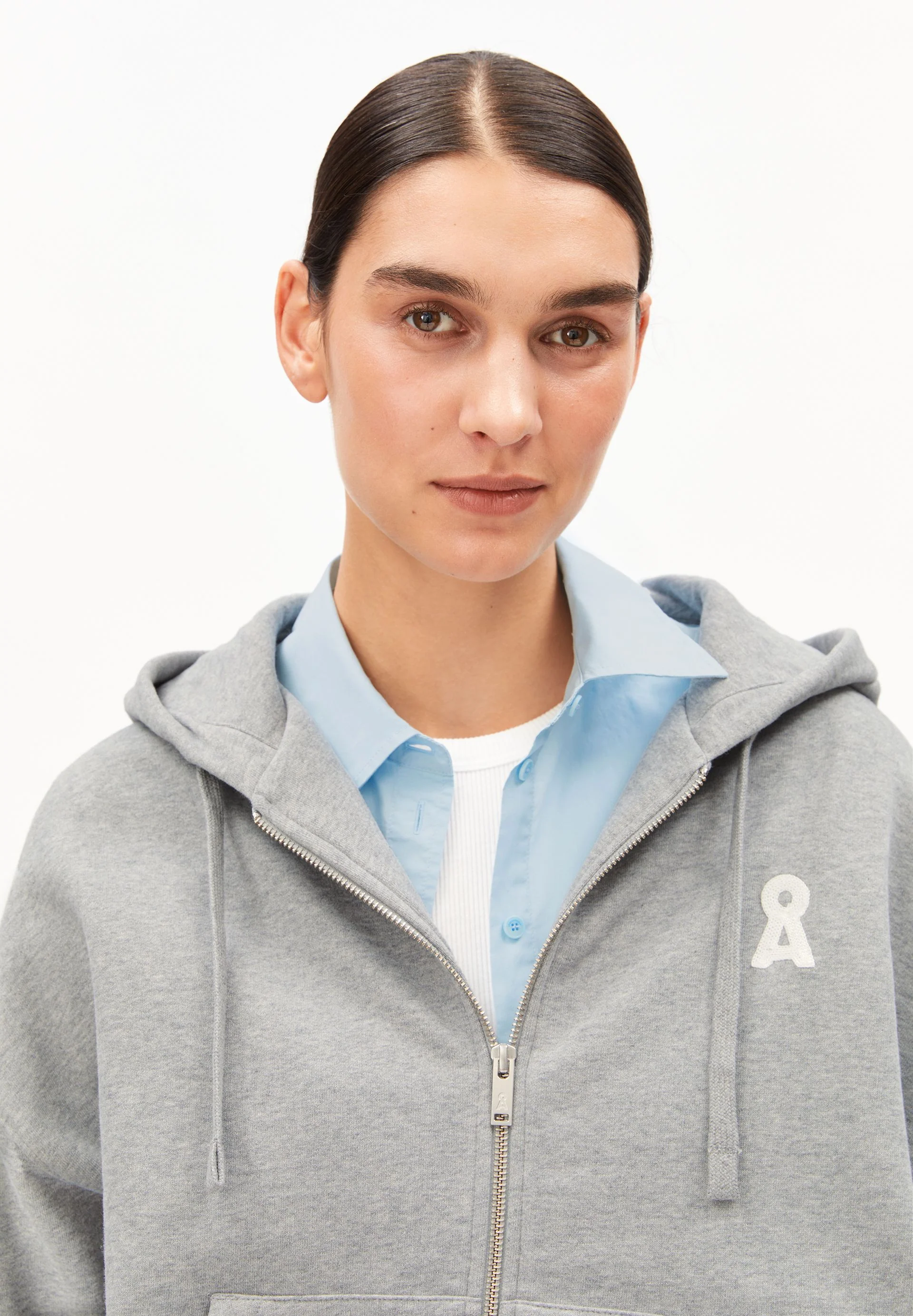ICONIC Å RIXAMAA SWEATJACKE | silver melange - Image 3