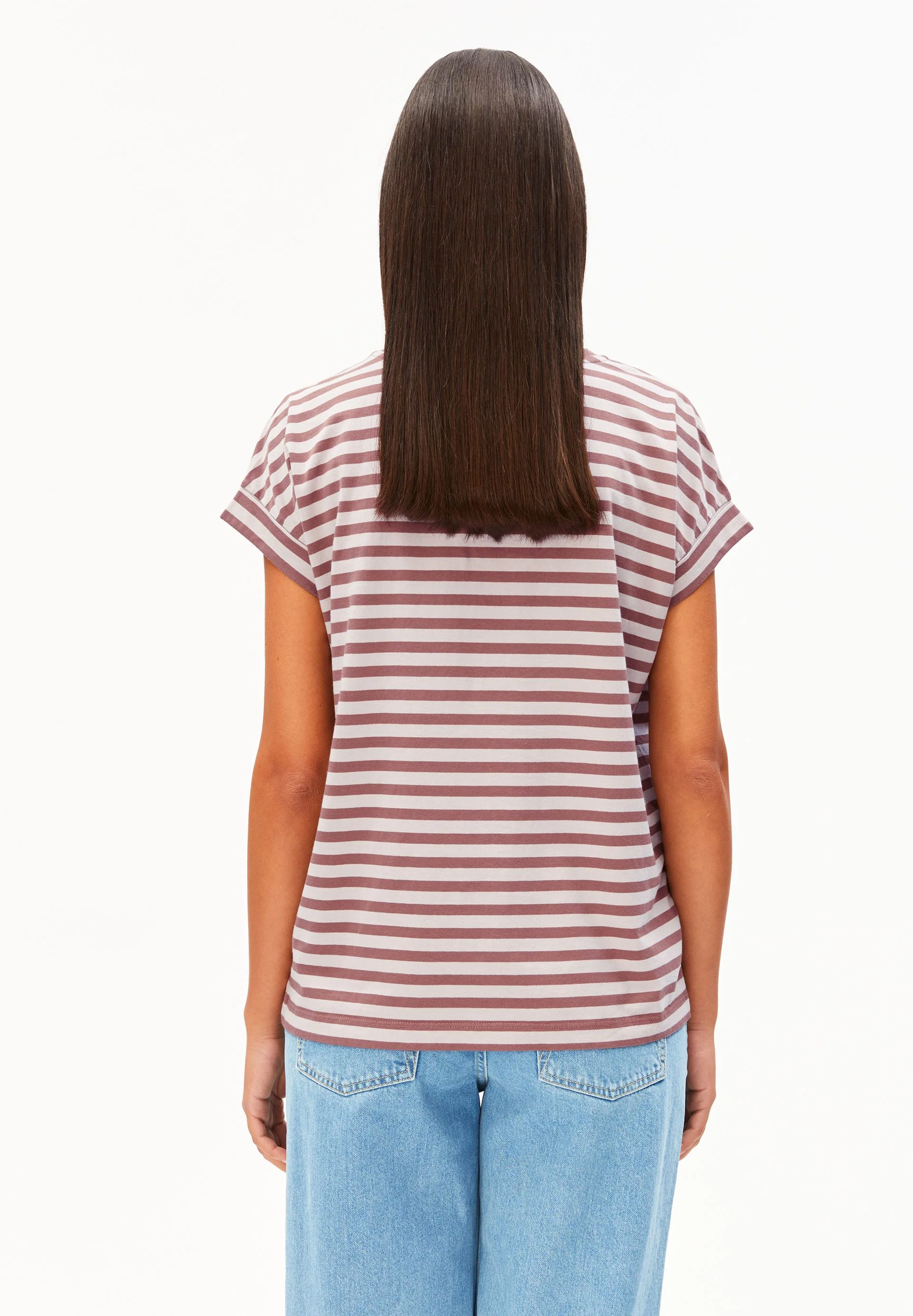 IDAARA GESTREIFTES T-SHIRT | ice grape-dark berry - Image 2