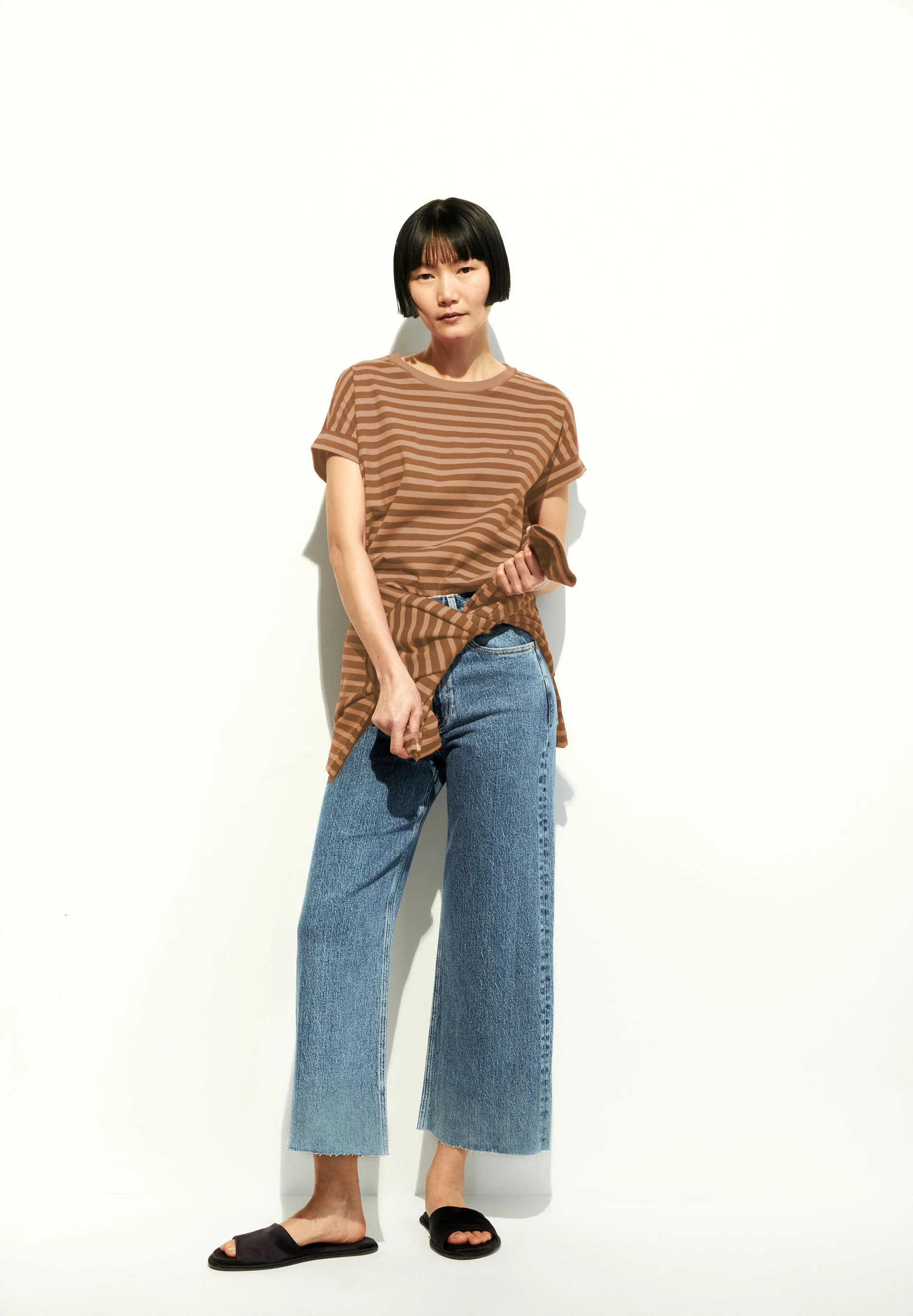 IDAARA GESTREIFTES T-SHIRT | pale umber-toasty tan - Image 4