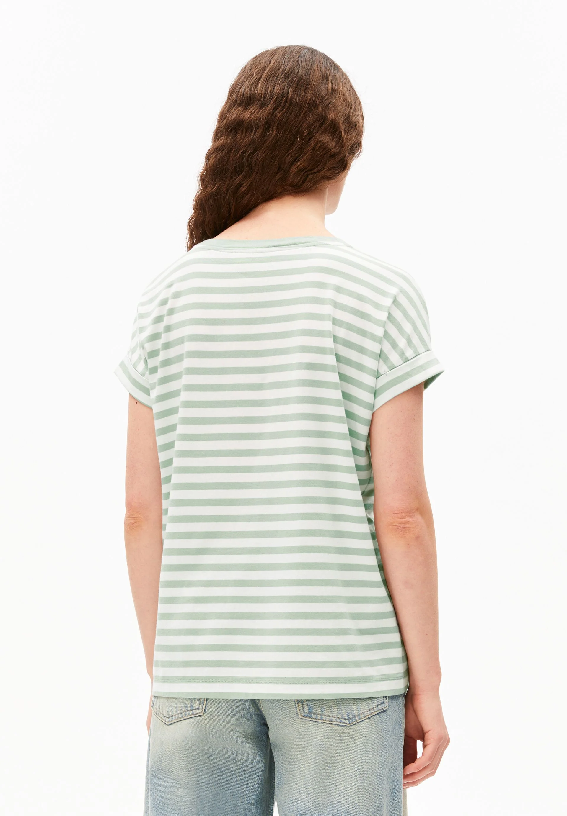 IDAARA GESTREIFTES T-SHIRT | white-foam - Image 2