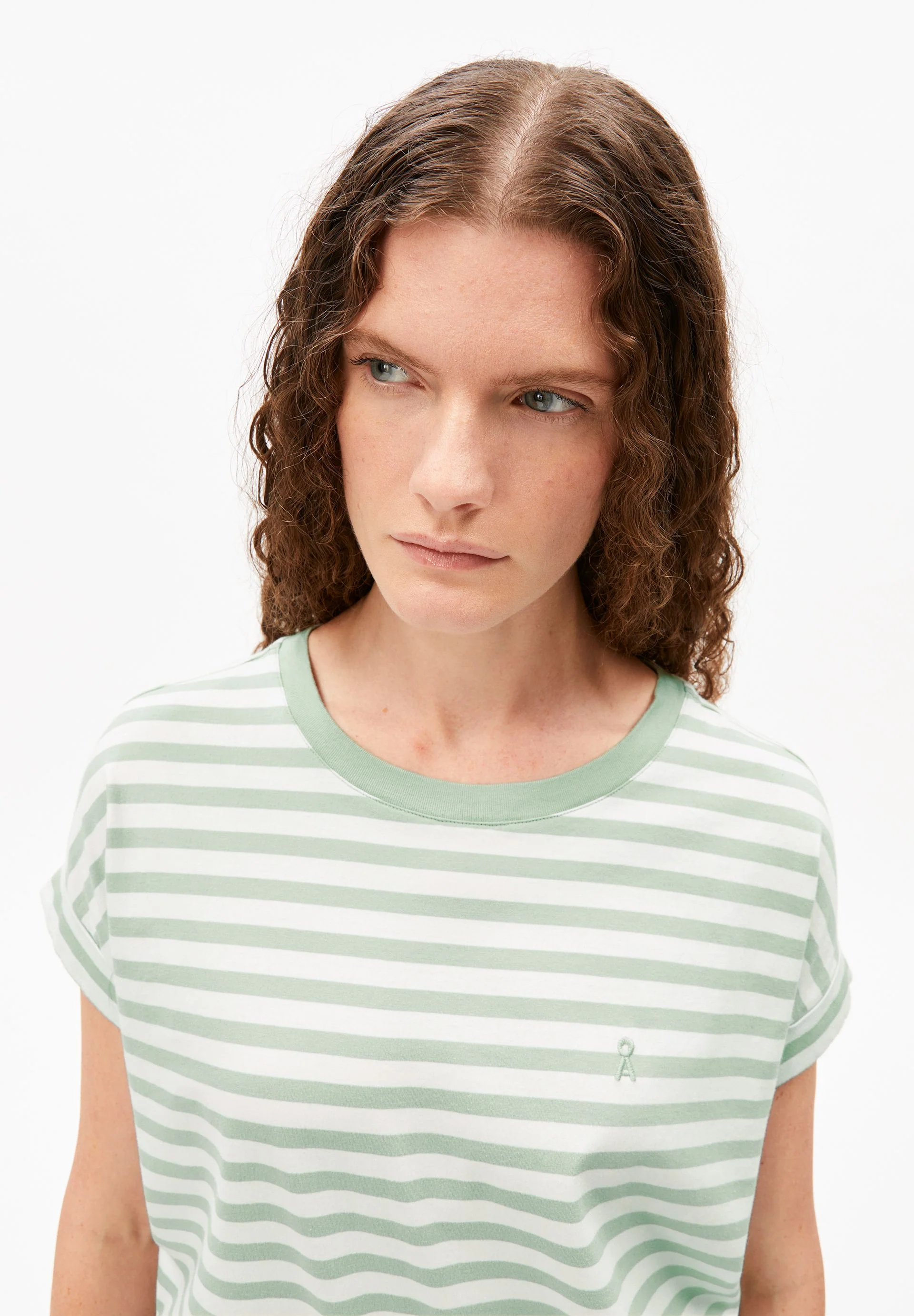 IDAARA GESTREIFTES T-SHIRT | white-foam - Image 3