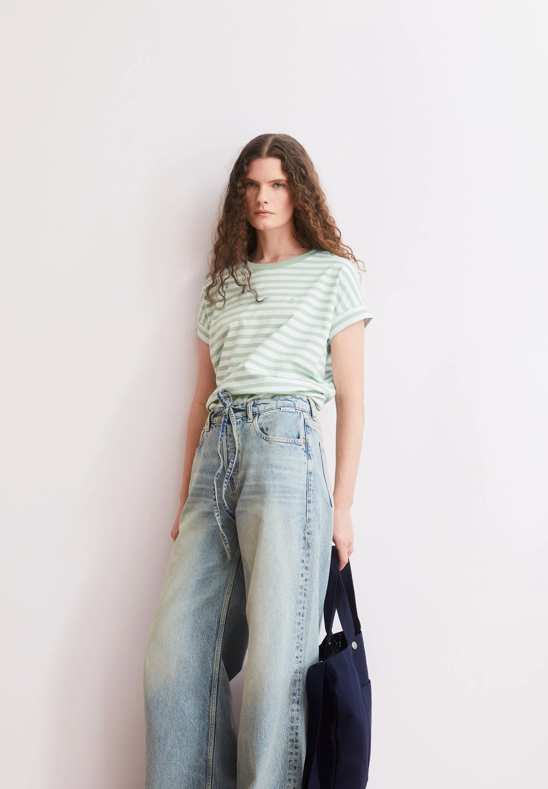 IDAARA GESTREIFTES T-SHIRT | white-foam - Image 4