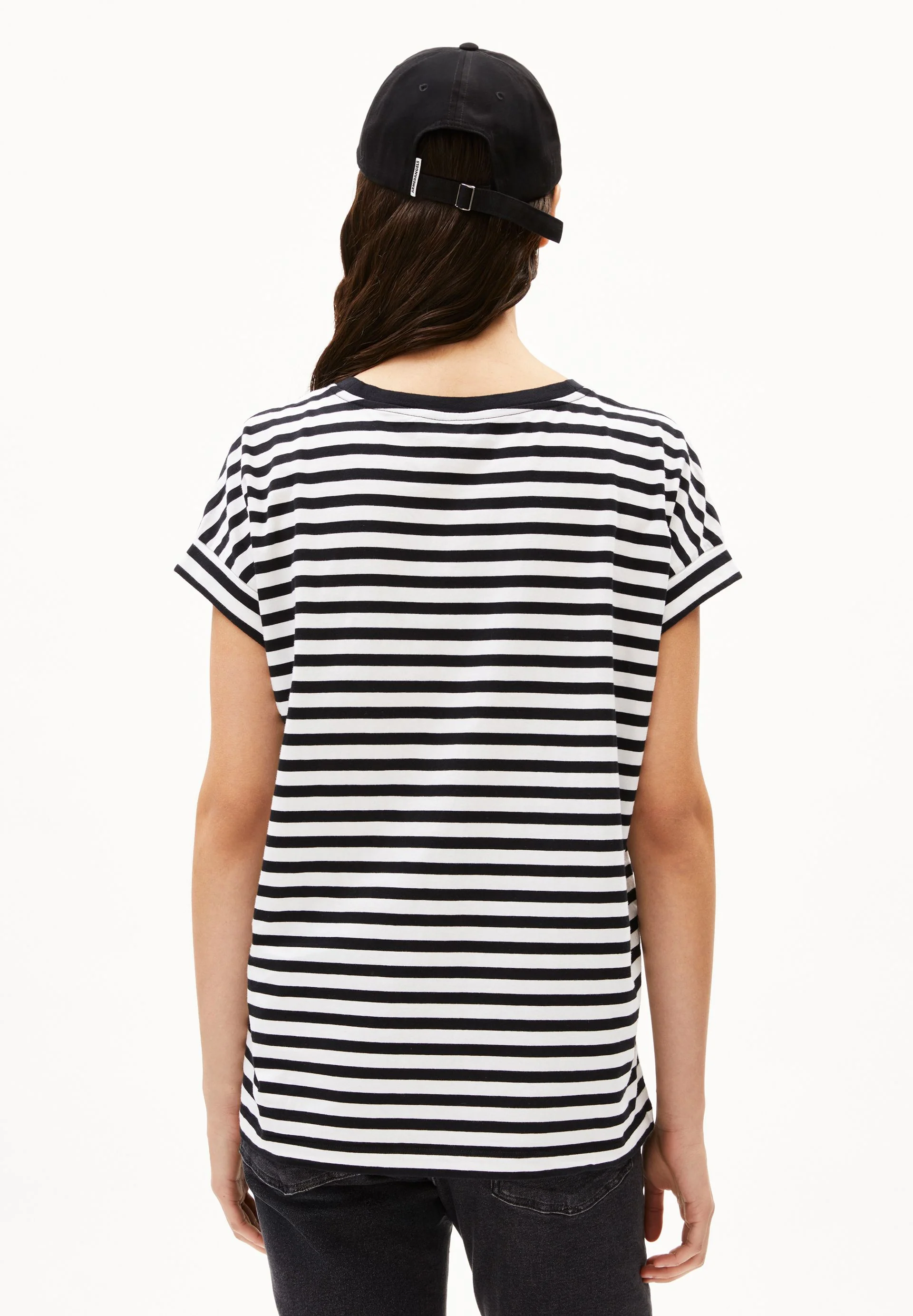 IDAARA GESTREIFTES T-SHIRT | white-black - Image 2