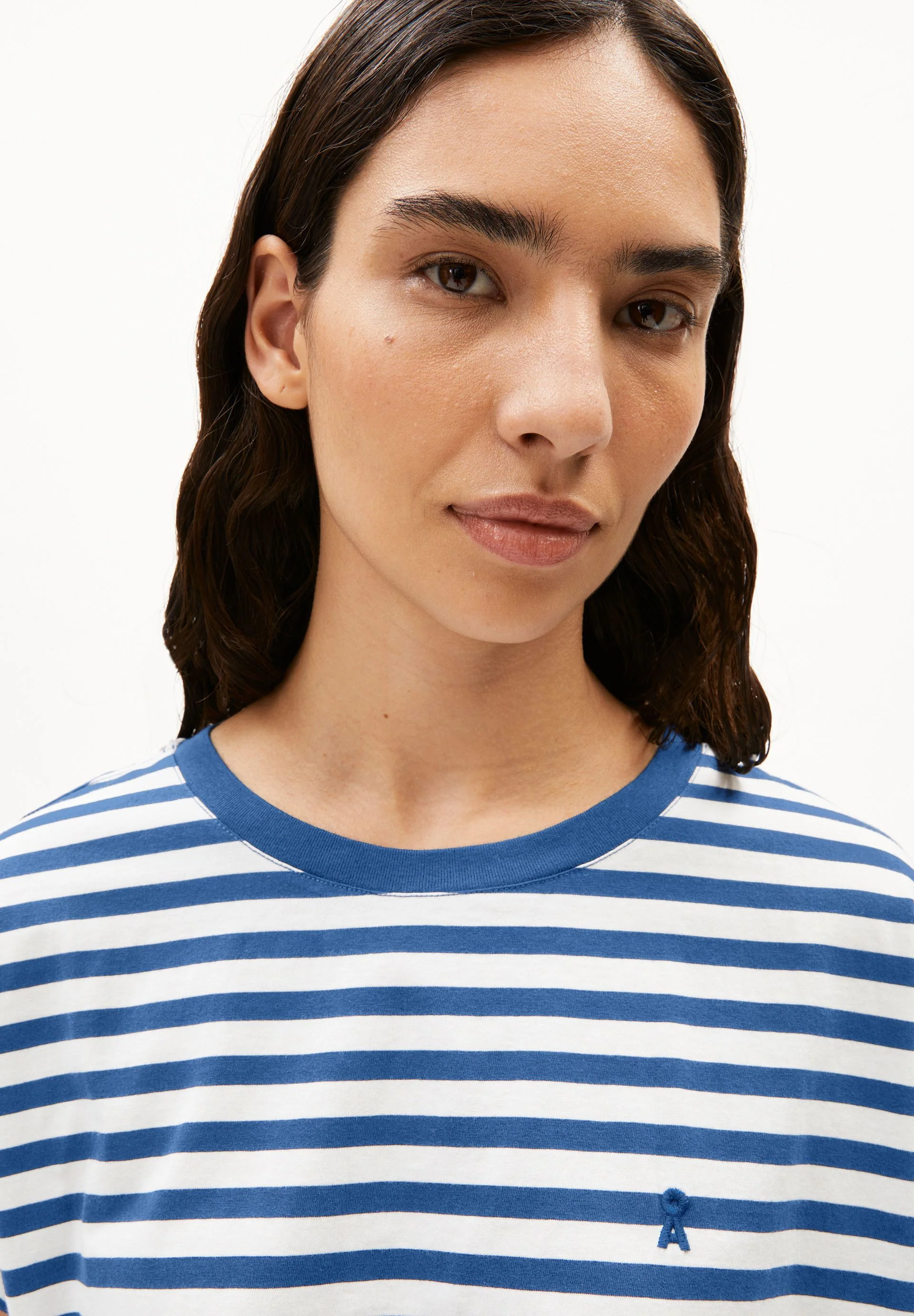 IDAARA GESTREIFTES T-SHIRT | white-dark morning - Image 3