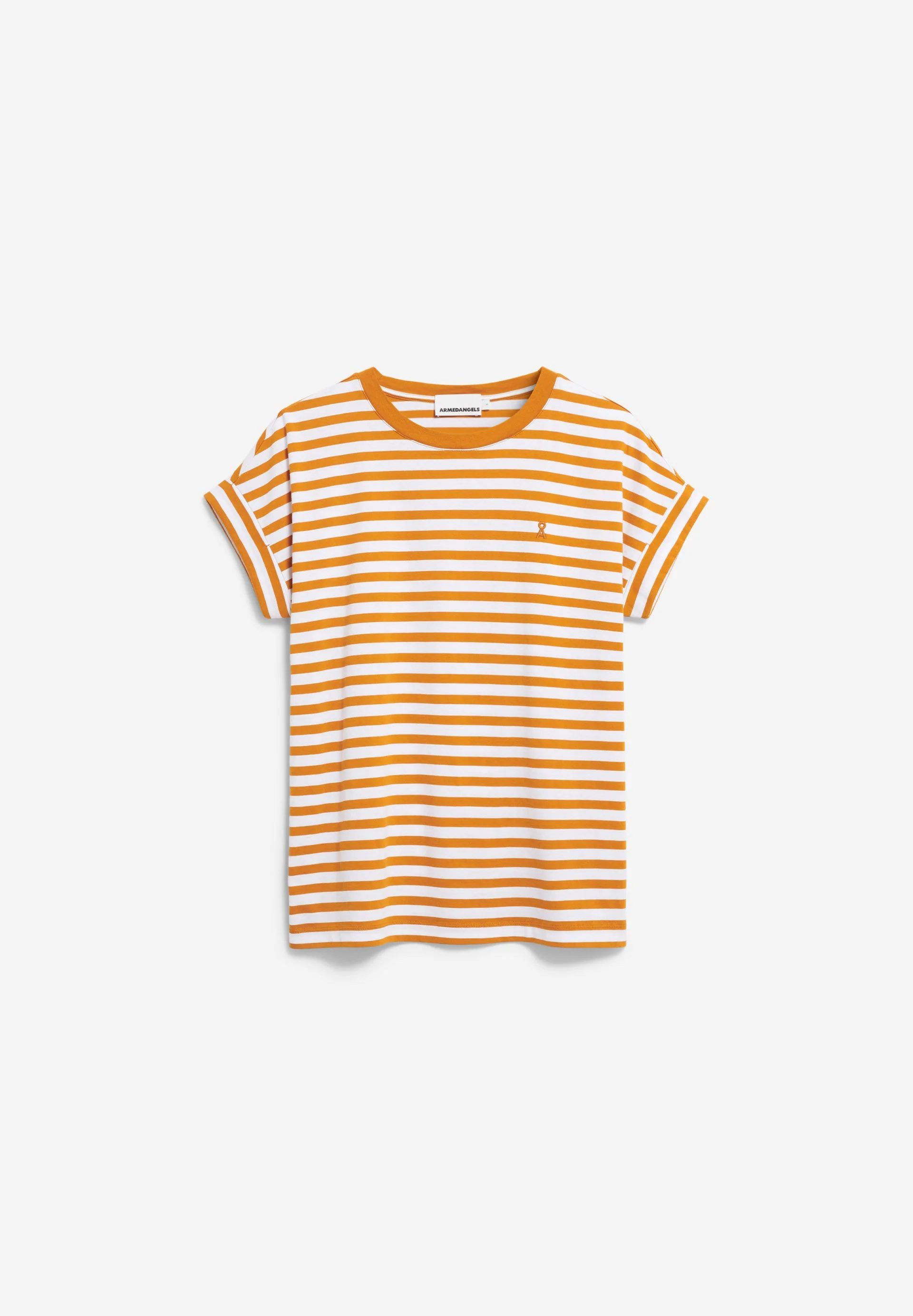 IDAARA GESTREIFTES T-SHIRT | white-light tangerine - Image 6