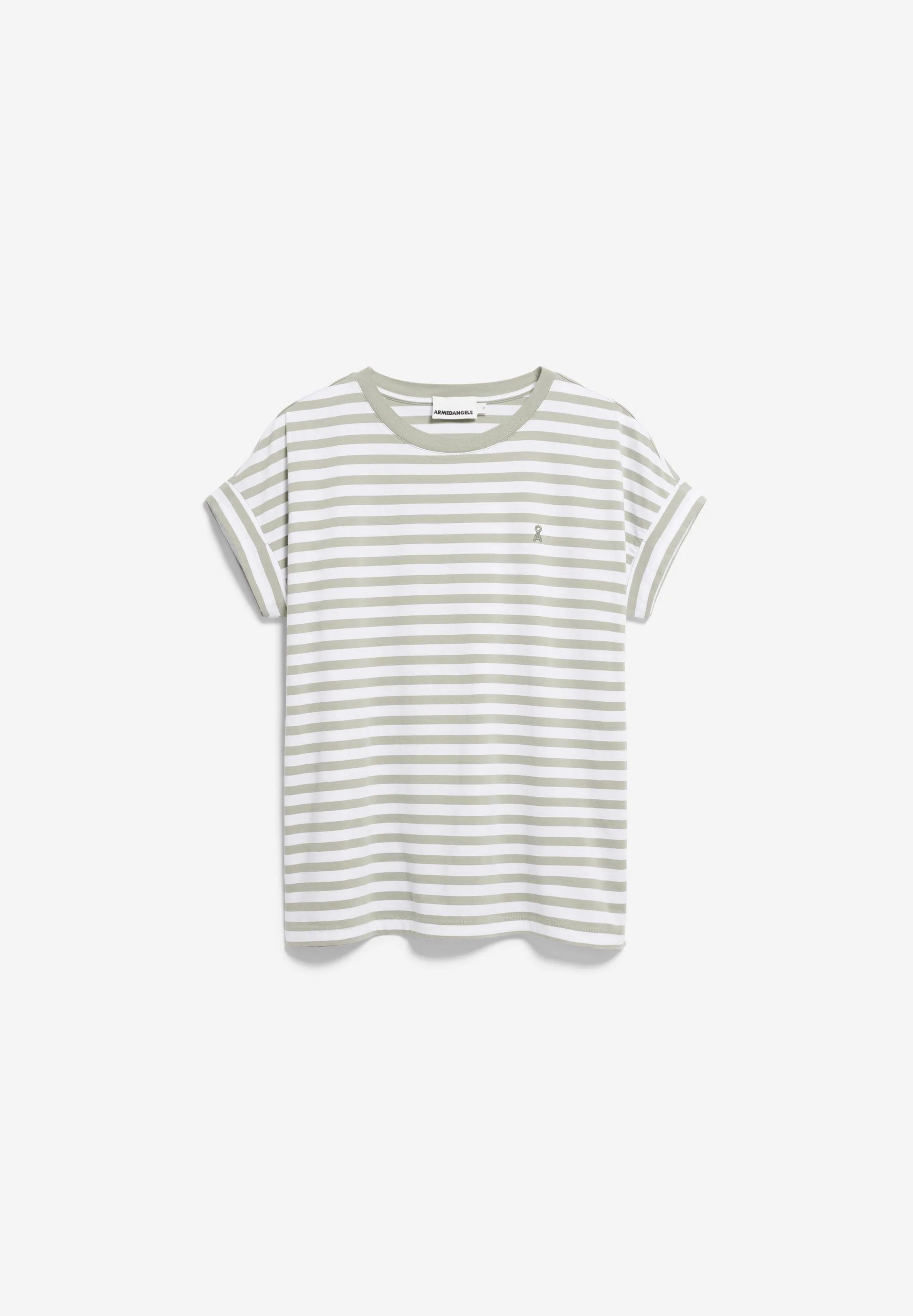 IDAARA GESTREIFTES T-SHIRT | white-seagreen - Image 6