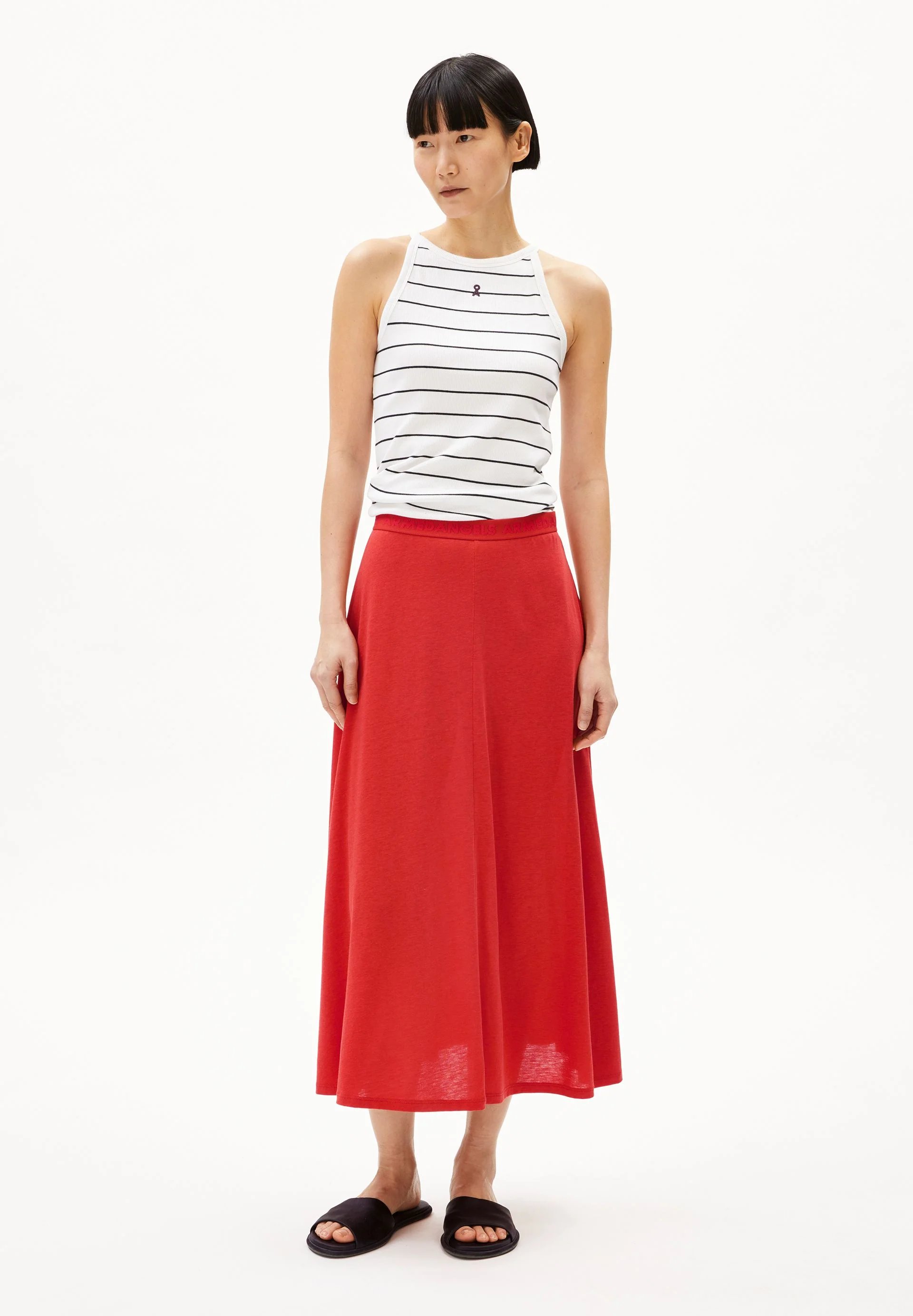 ILENIAA LARAA MIDI-ROCK | coral blush - Image 5