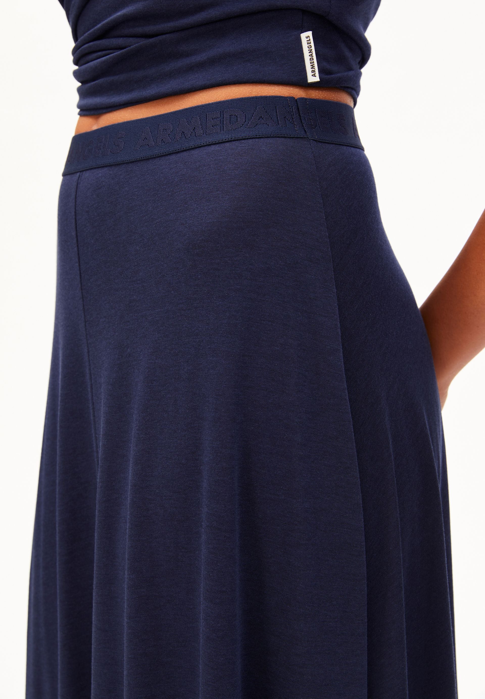 ILENIAA LARAA MIDI-ROCK | tinted navy - Image 3