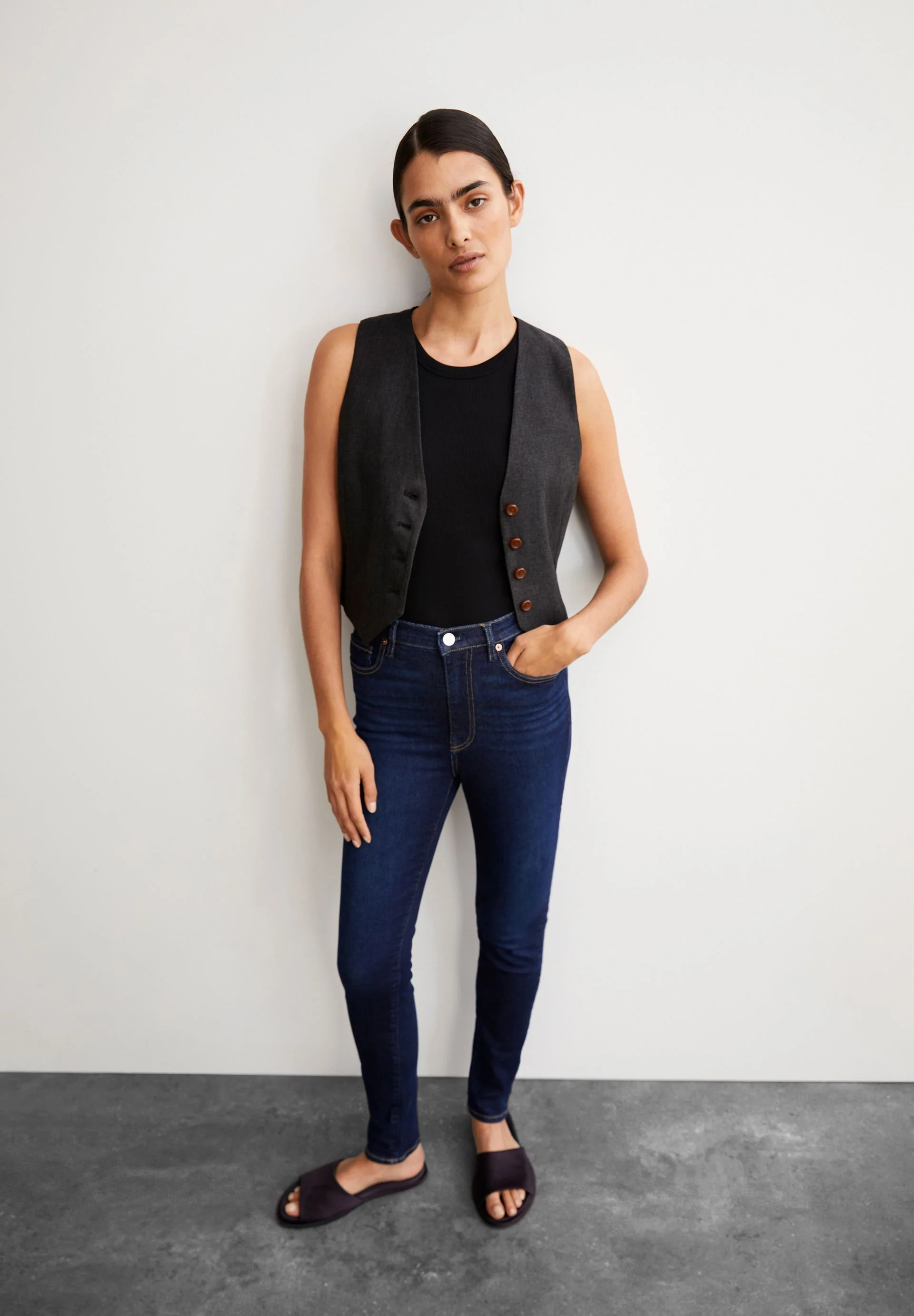 INGAA HIGH WAIST SKINNY JEANS | demure - Image 4
