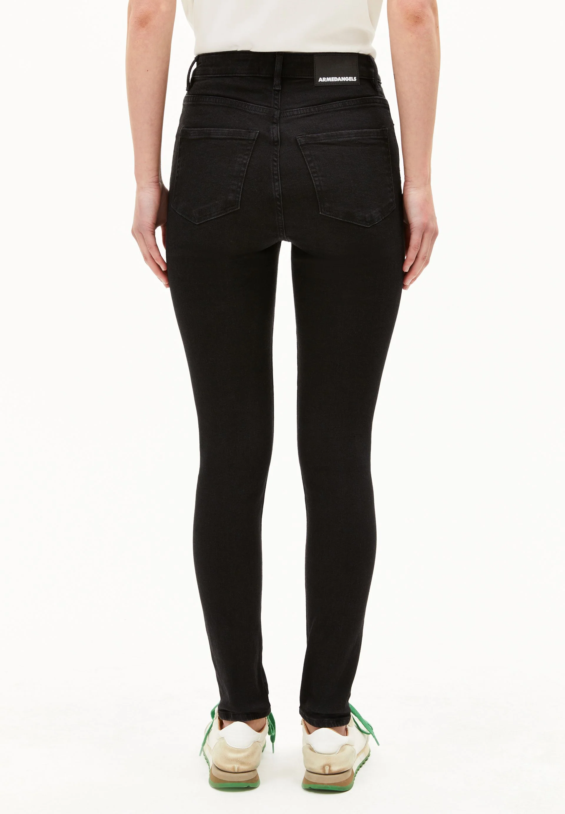 INGAA HIGH WAIST SKINNY JEANS | rinse black - Image 2