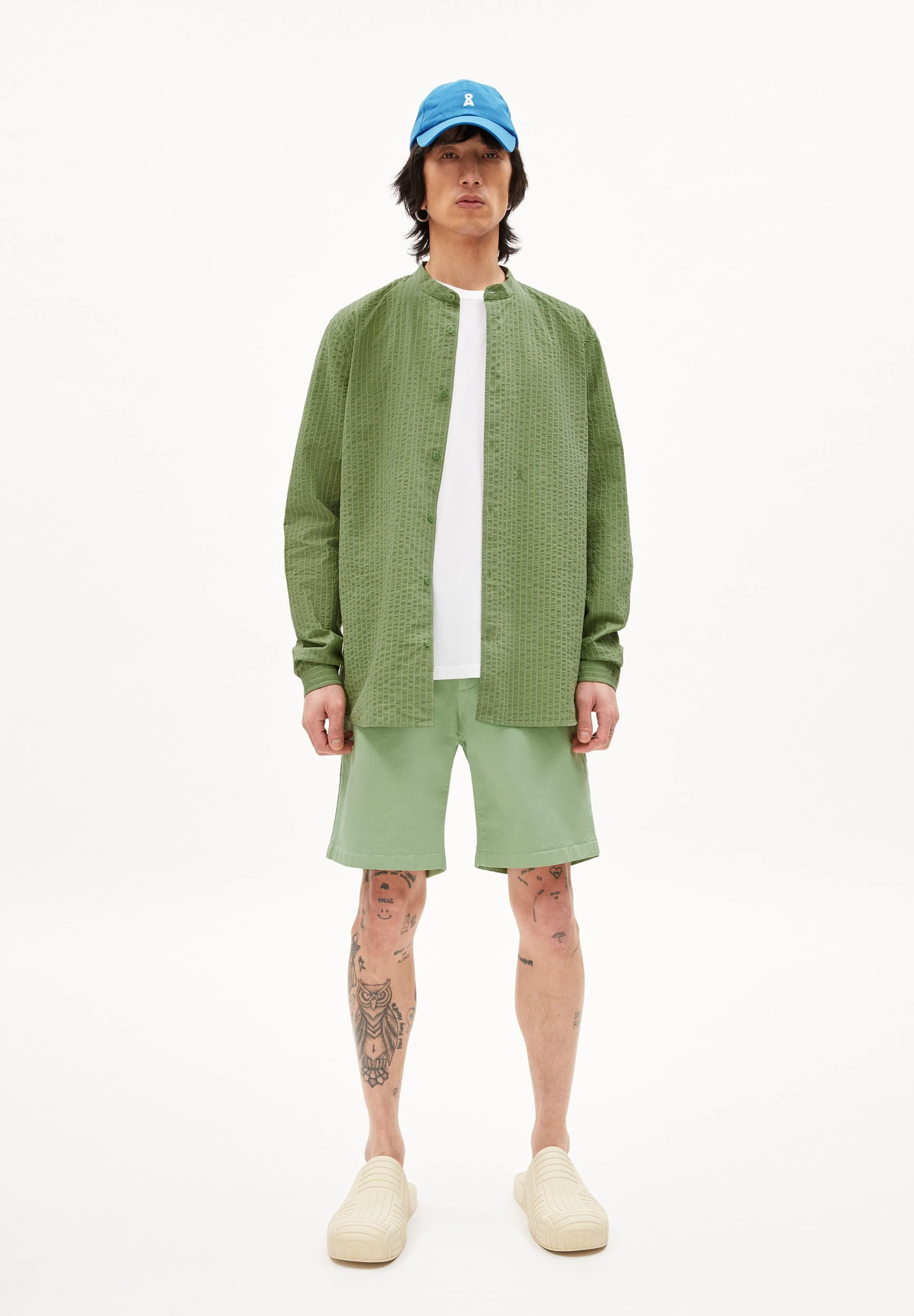 JAACKO STRIPED | smith green-oatmilk - Image 5