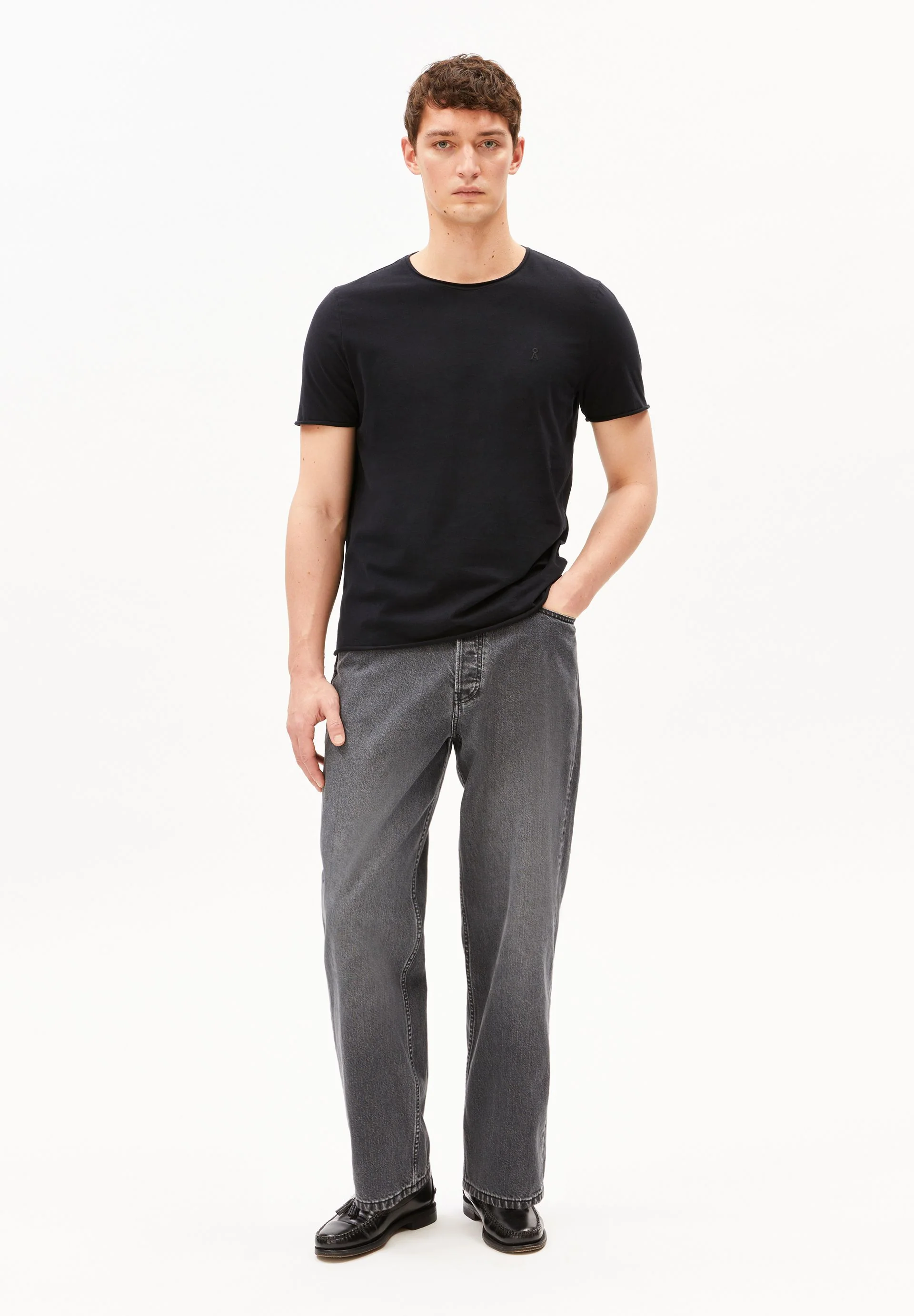 JAAMES BRUSHED T-SHIRT | black - Image 5