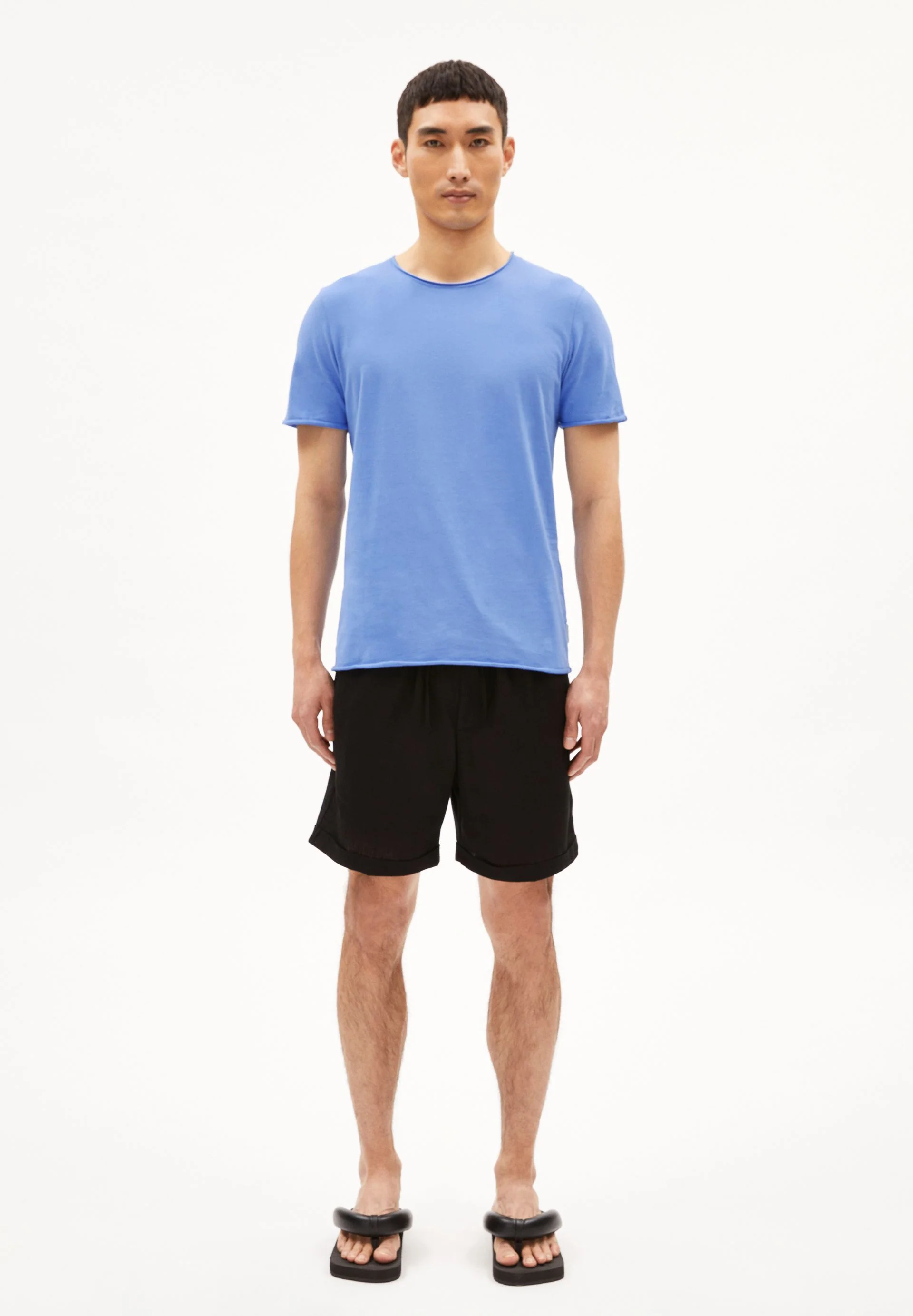 JAAMES BRUSHED T-SHIRT | blue bloom - Image 5