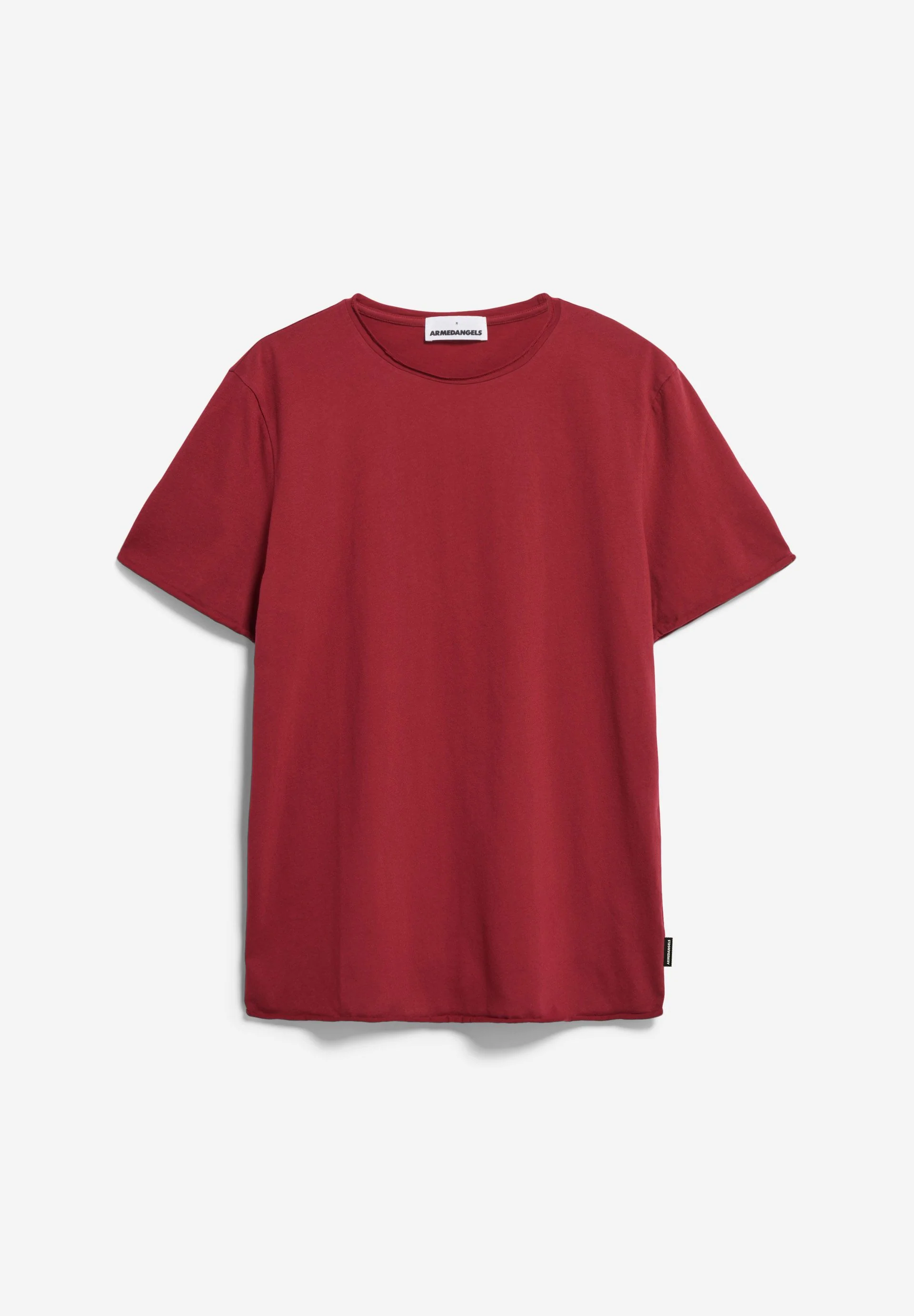 JAAMES BRUSHED T-SHIRT | dark crimson - Image 6