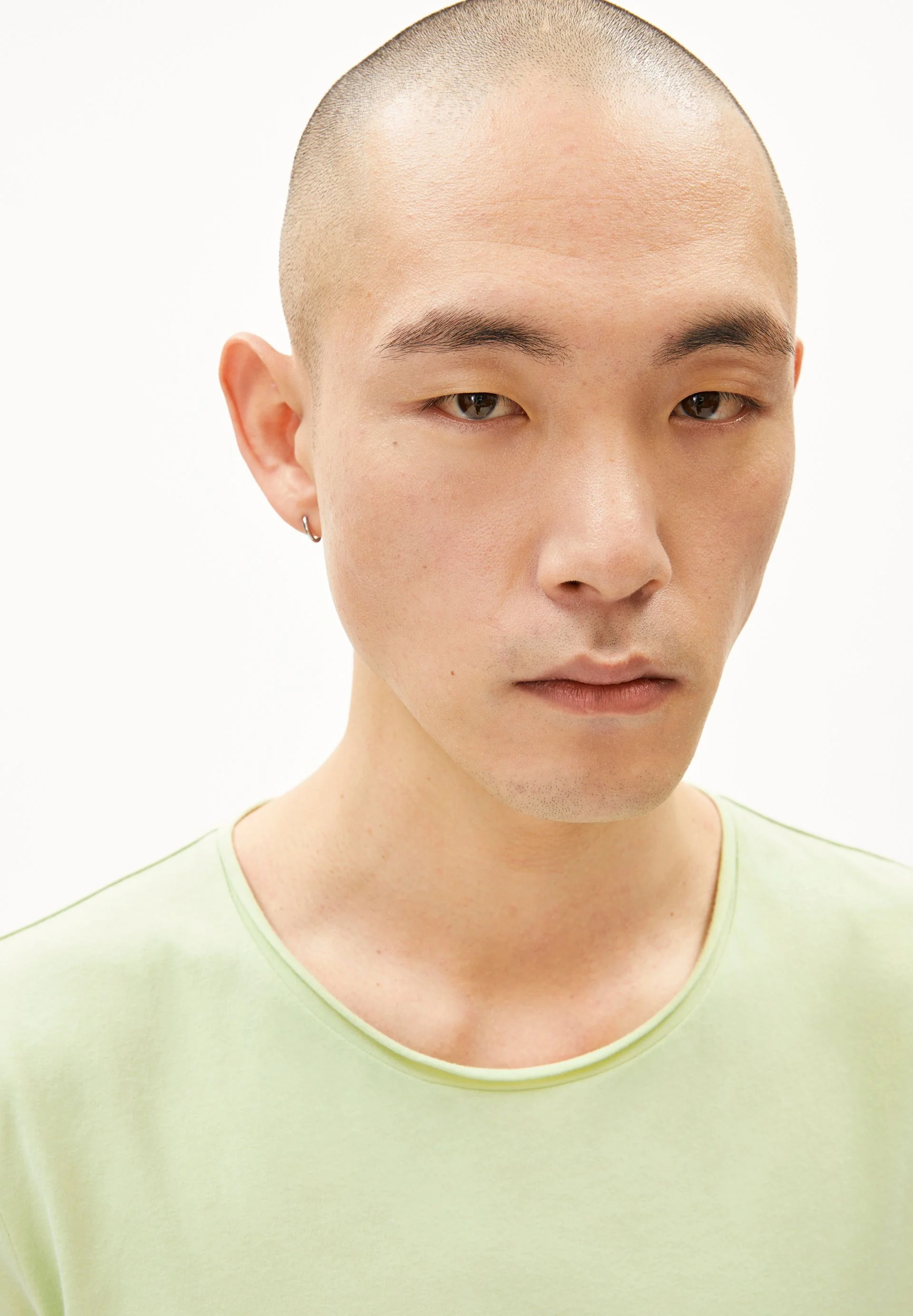 JAAMES BRUSHED T-SHIRT | green ash - Image 3