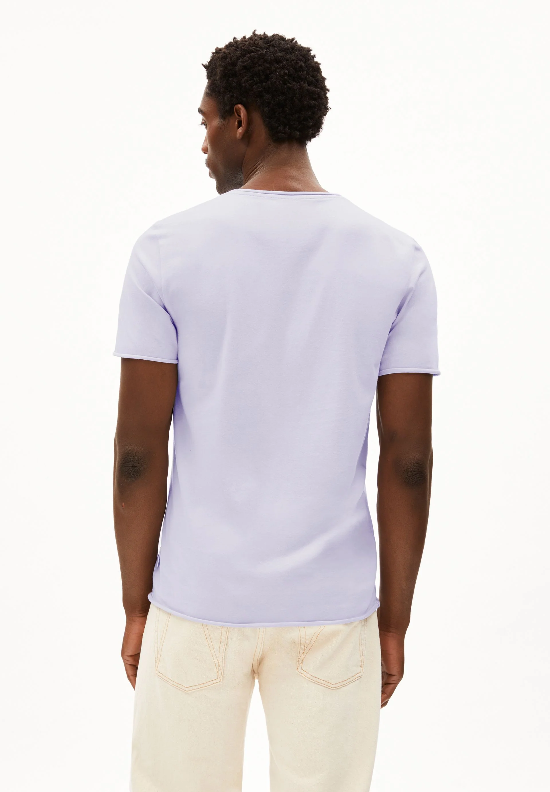 JAAMES BRUSHED T-SHIRT | soft lilac - Image 2