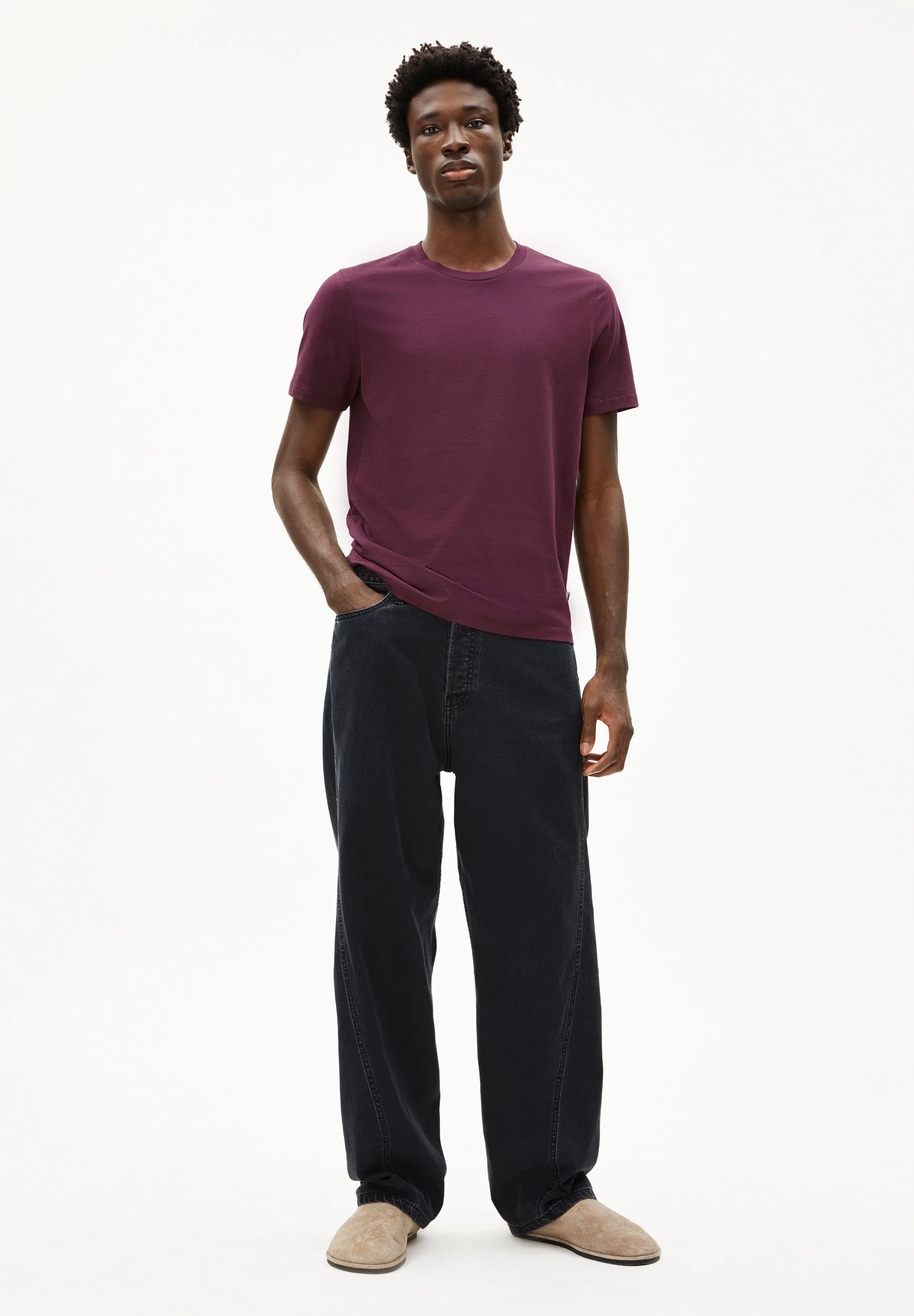 JAAMES T-SHIRT | dark cranberry - Image 5