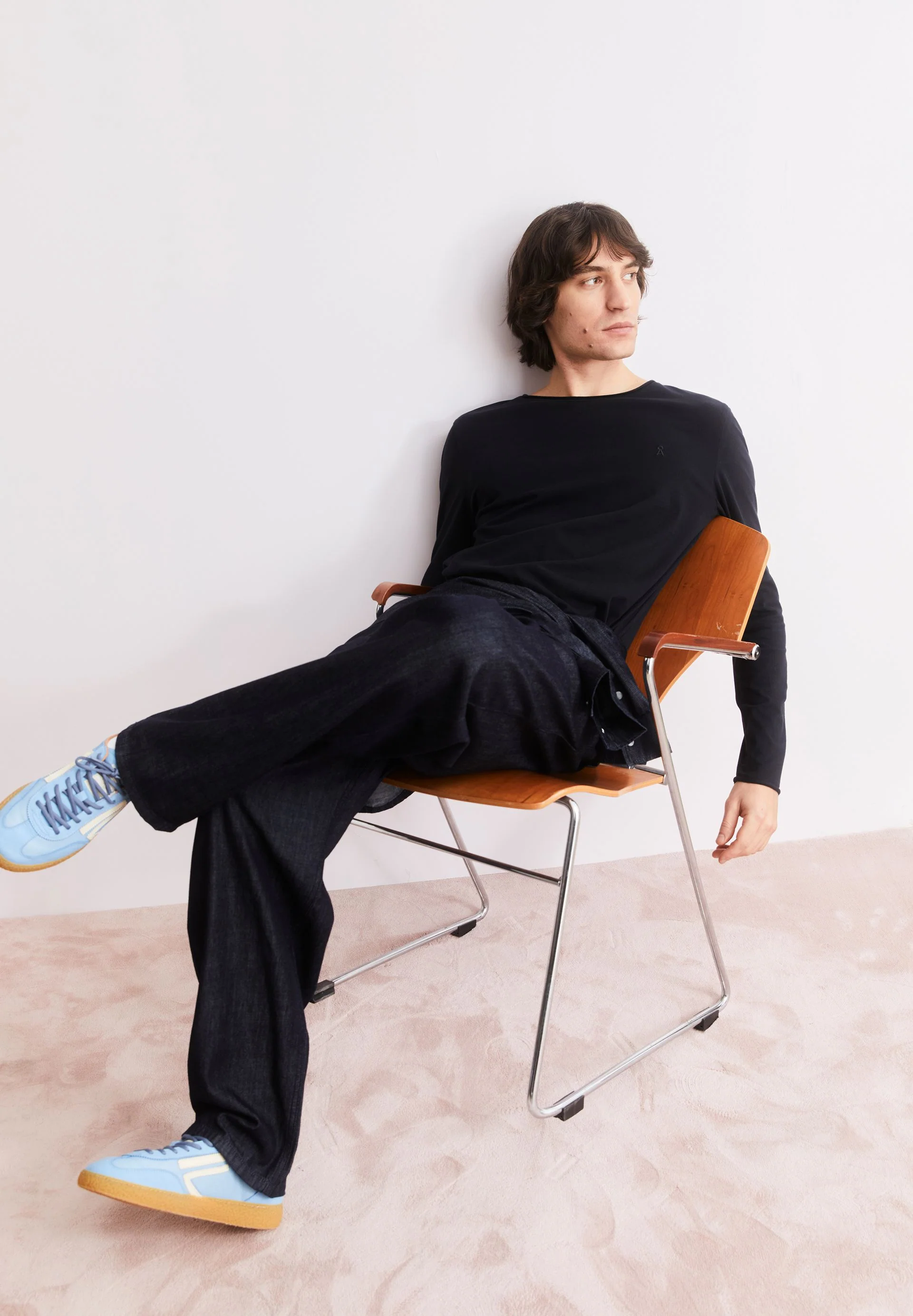 JAAMES BRUSHED LANGARMSHIRT | black - Image 4