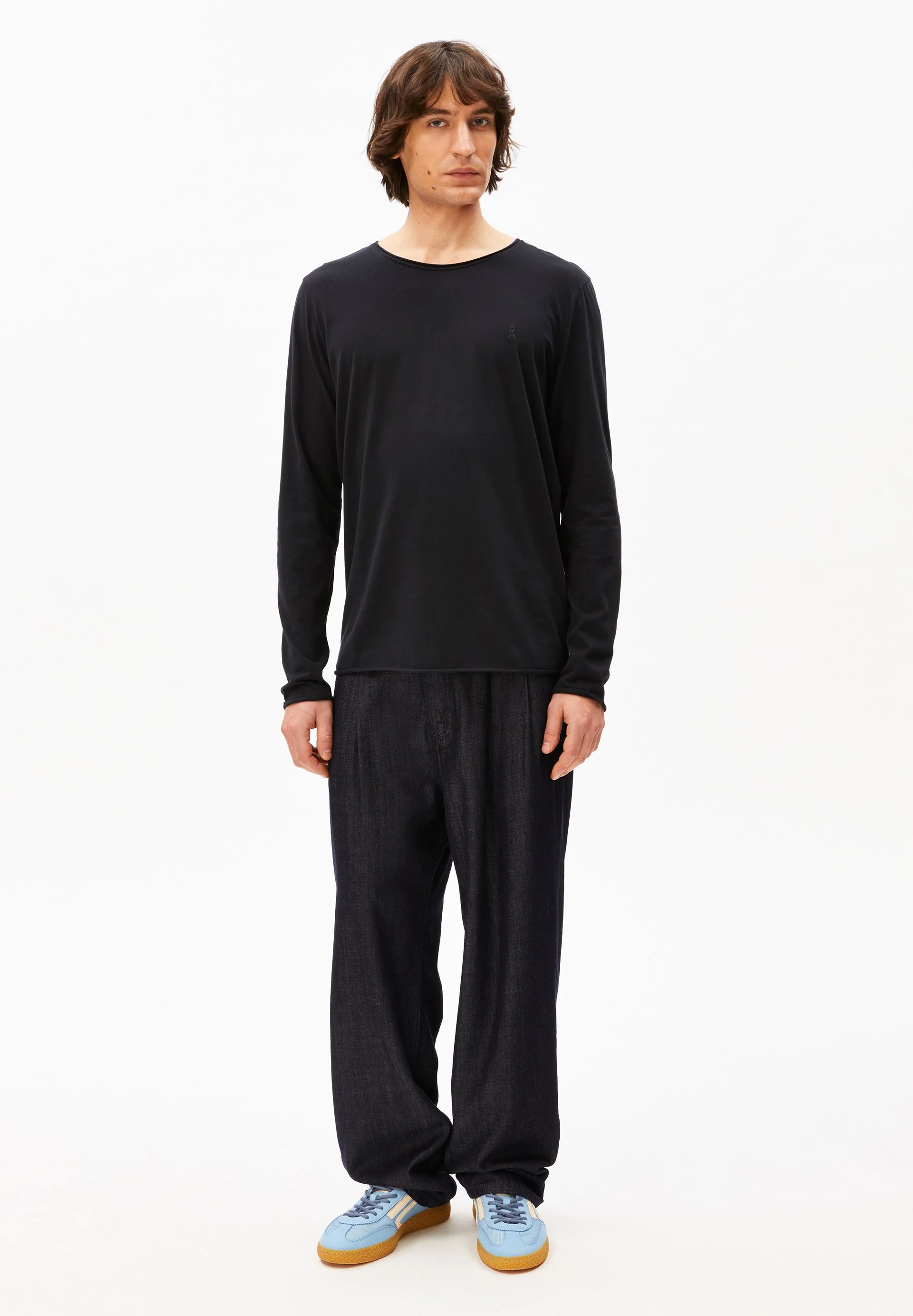 JAAMES BRUSHED LANGARMSHIRT | black - Image 5