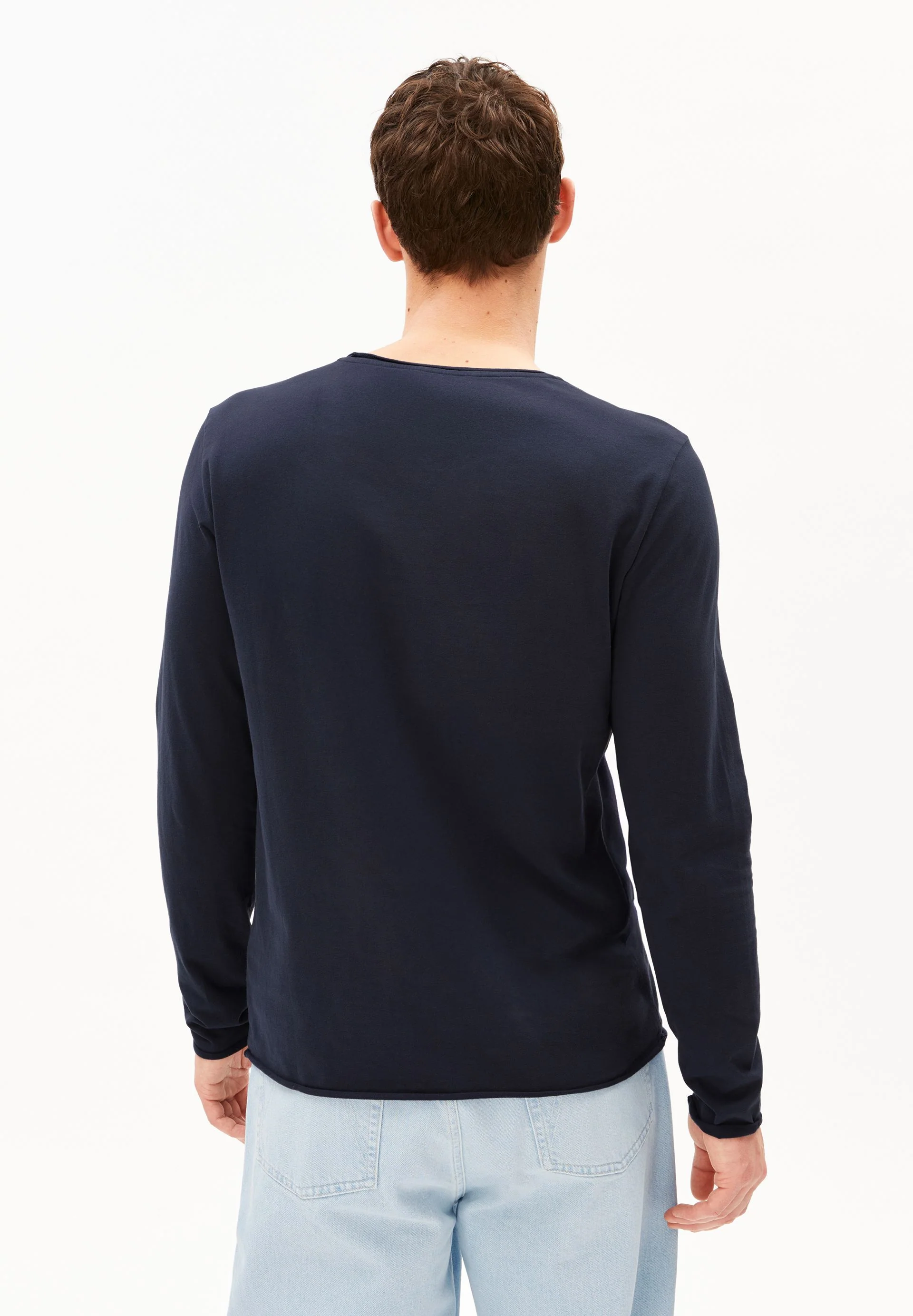 JAAMES BRUSHED LANGARMSHIRT | night sky - Image 2
