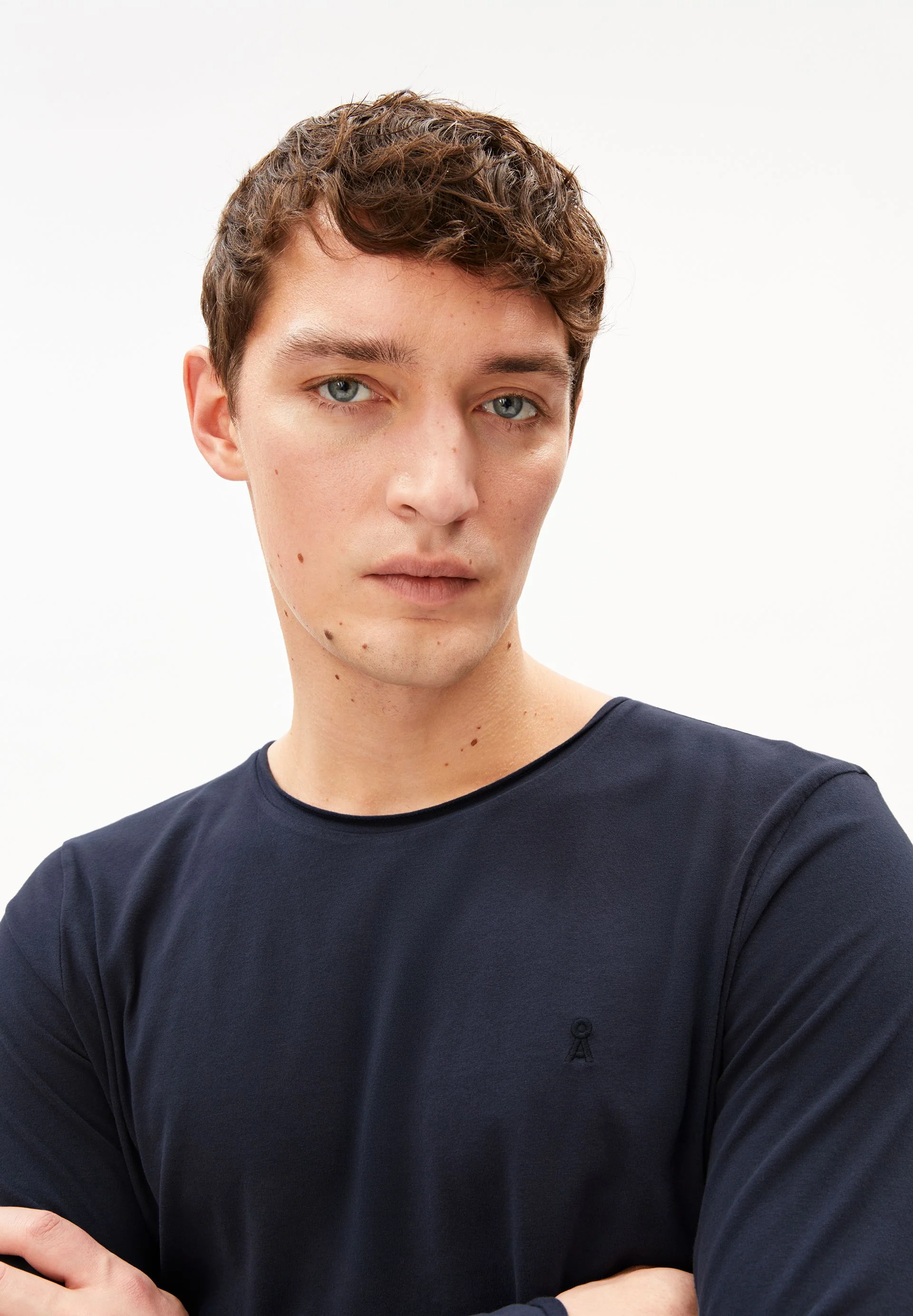 JAAMES BRUSHED LANGARMSHIRT | night sky - Image 3