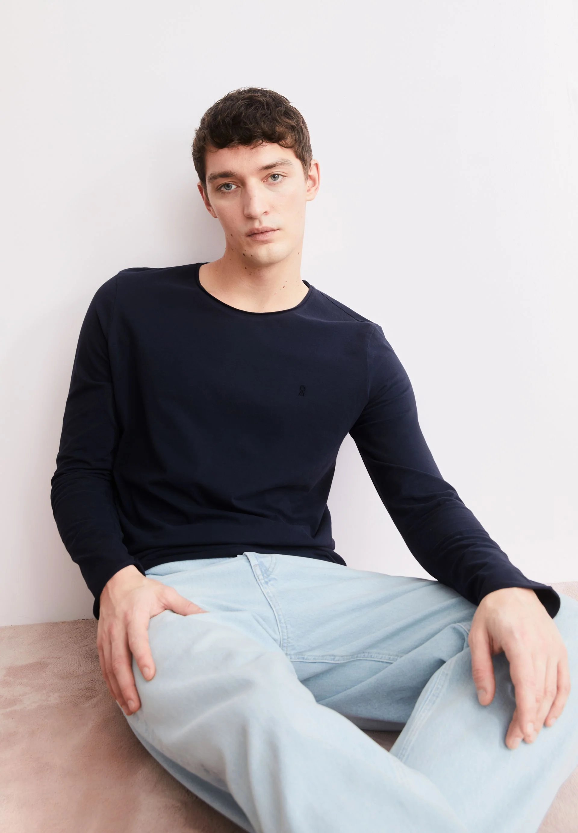 JAAMES BRUSHED LANGARMSHIRT | night sky - Image 4