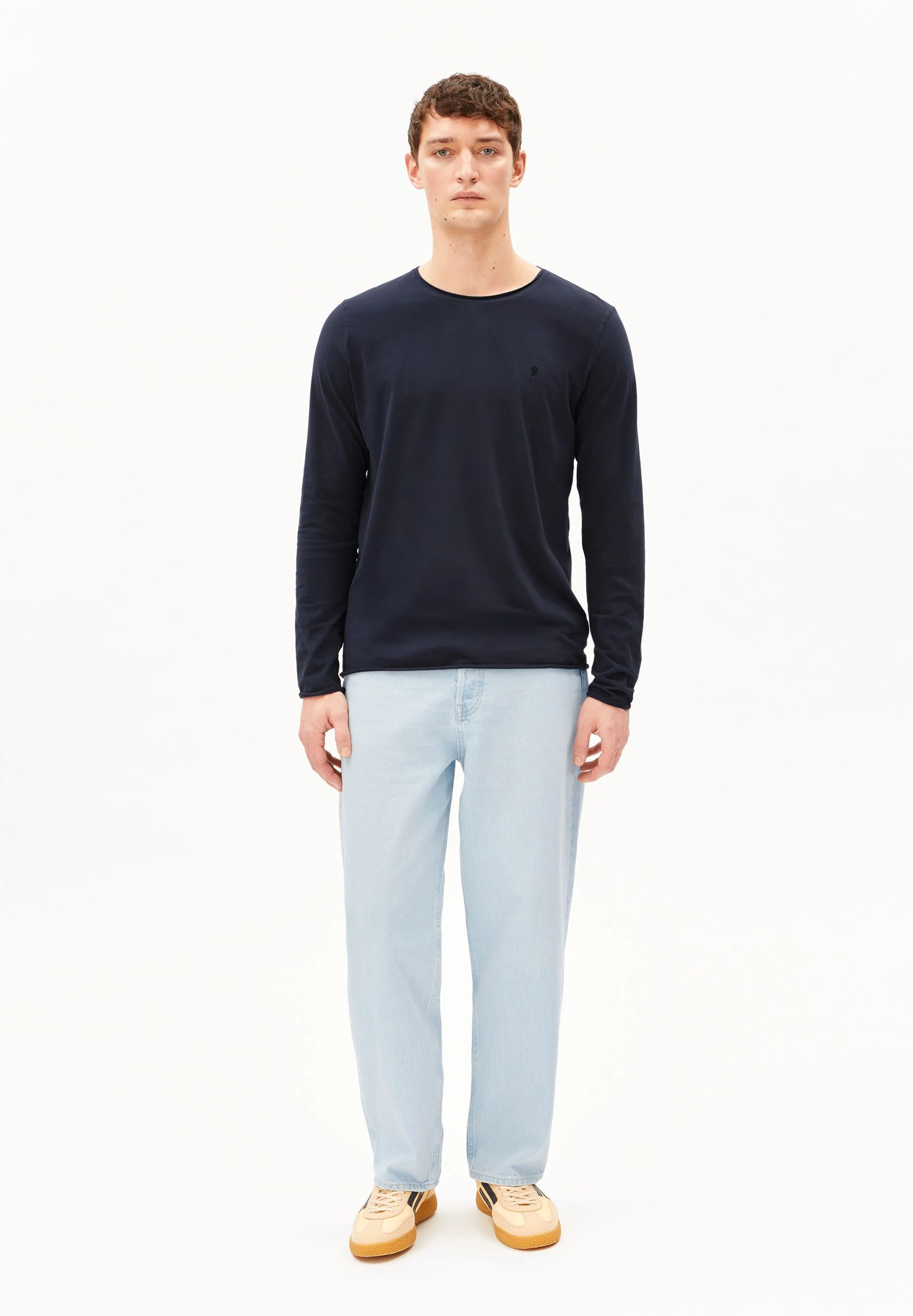 JAAMES BRUSHED LANGARMSHIRT | night sky - Image 5