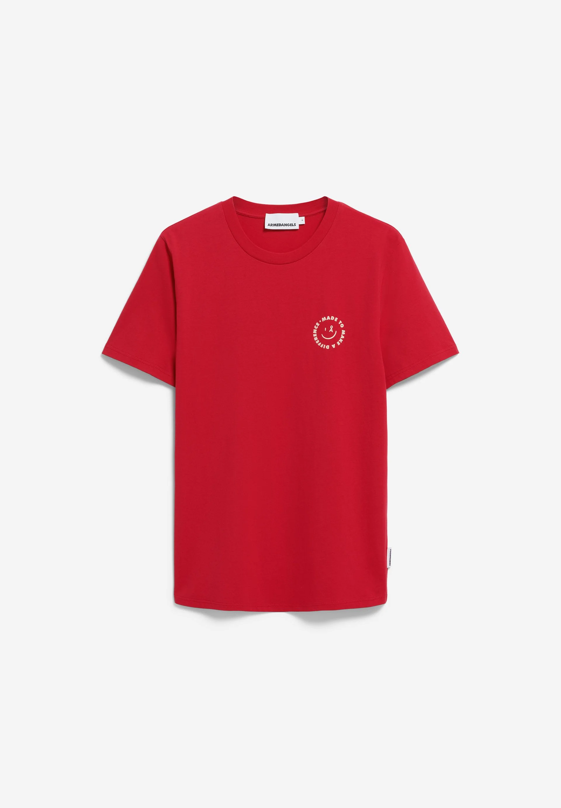JAAMES SMILEY T-SHIRT | scarlet red - Image 6