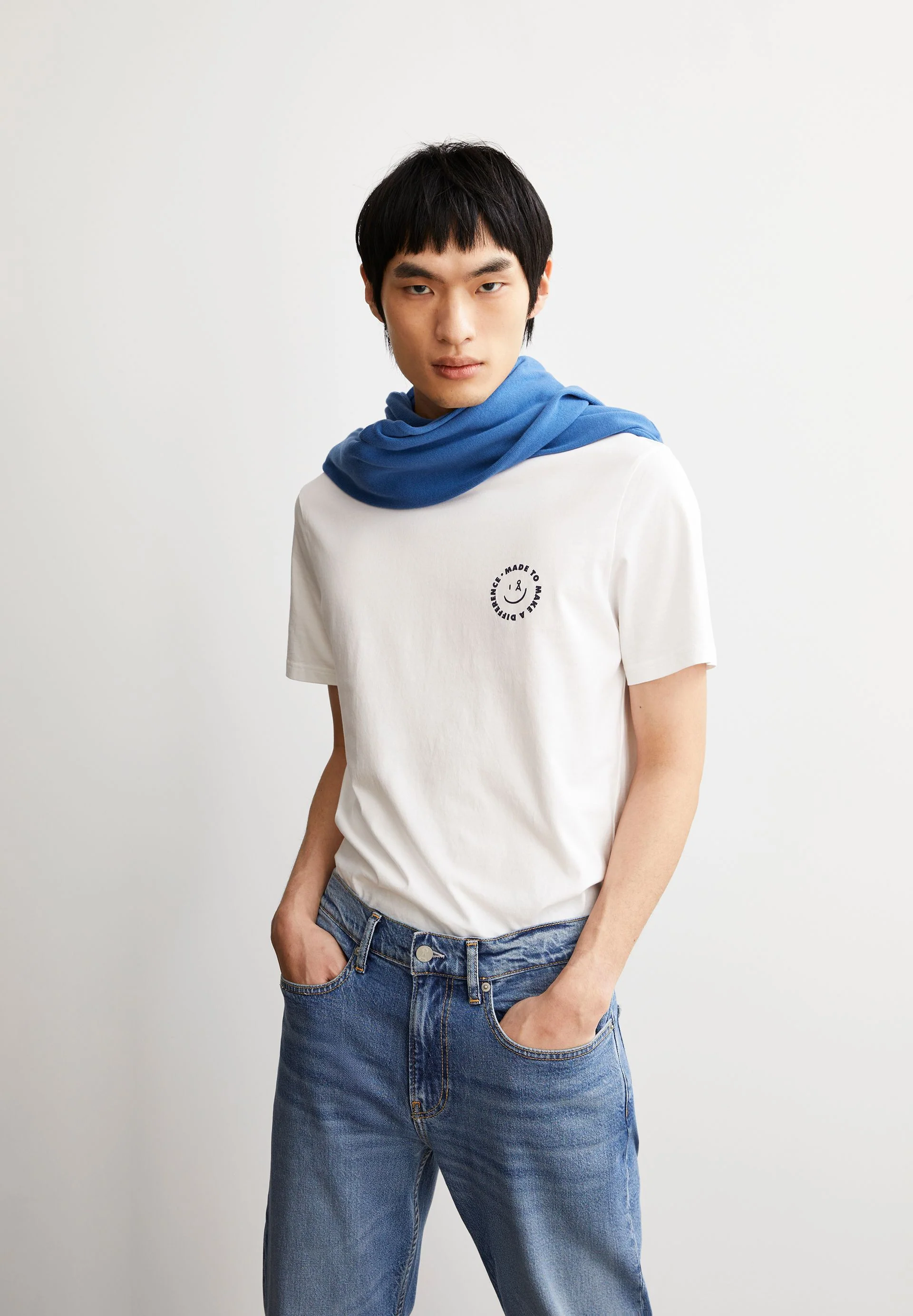 JAAMES SMILEY T-SHIRT | white - Image 4