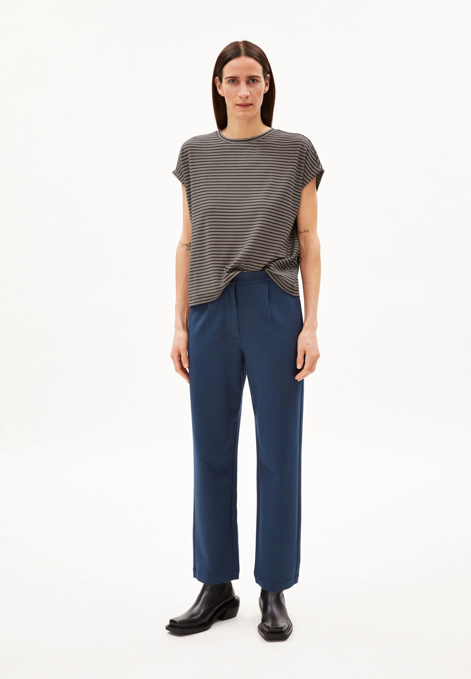 JAANISA MINI STRIPE | cool ash-muddy water - Image 5