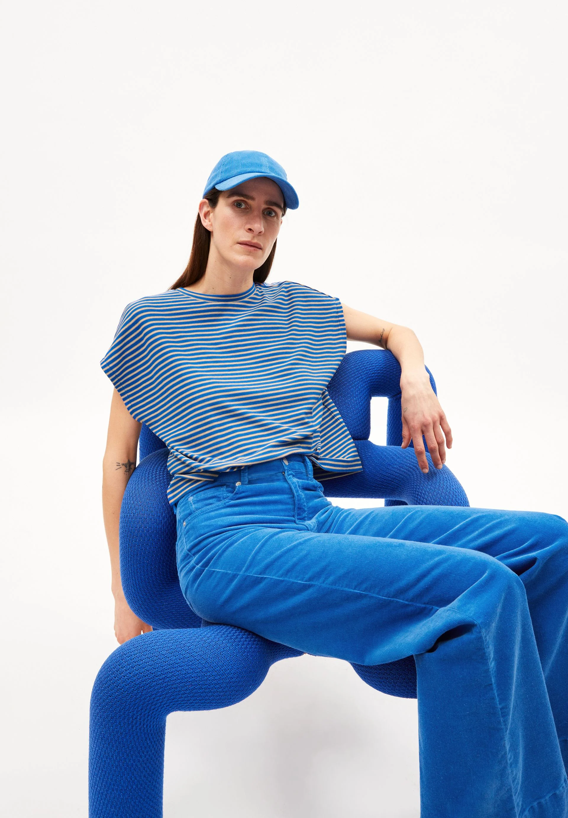 JAANISA MINI STRIPE | warm blue-light cloudberry - Image 4