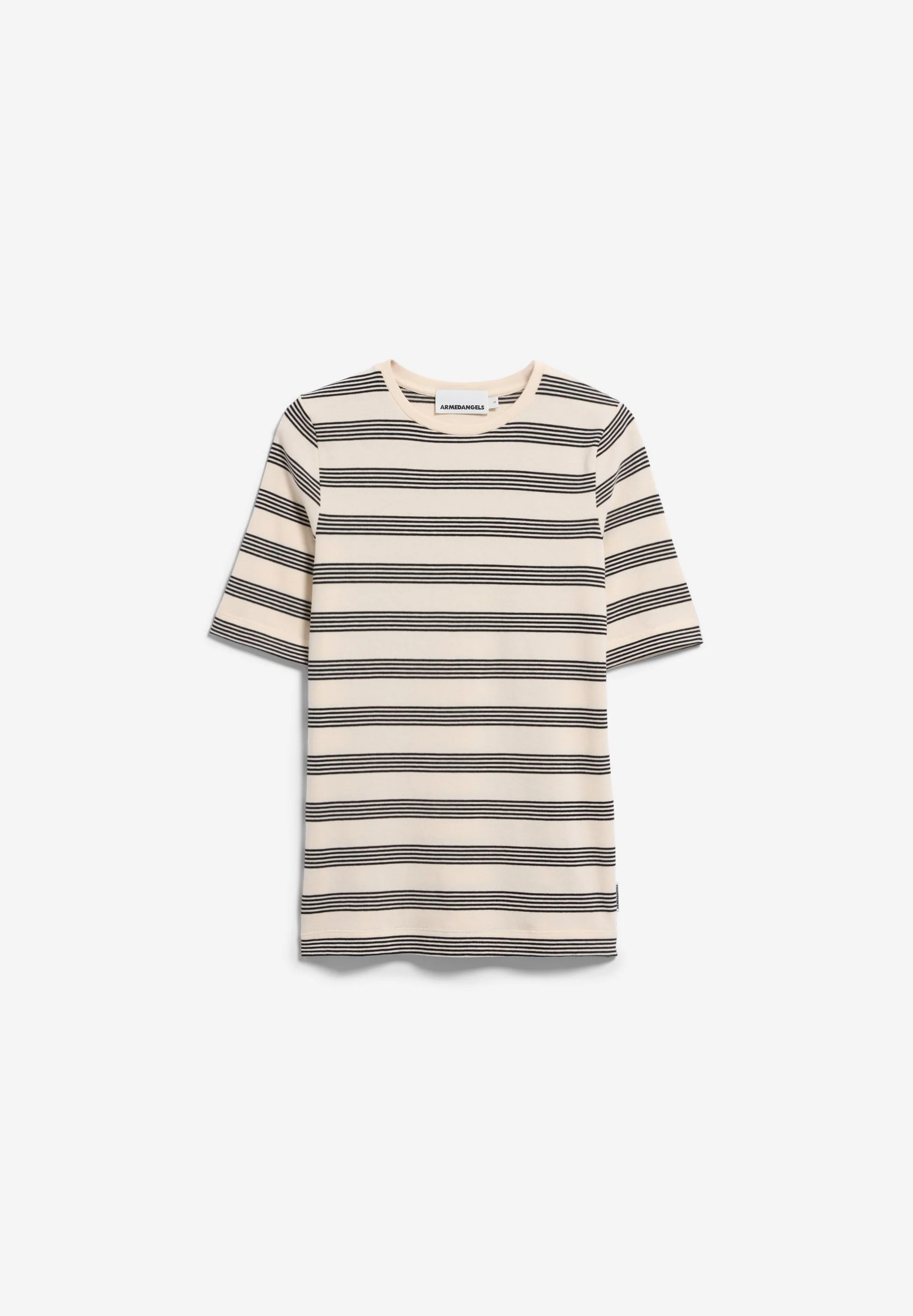 JAANISARA GESTREIFTES T-SHIRT | oatmilk-black - Image 6