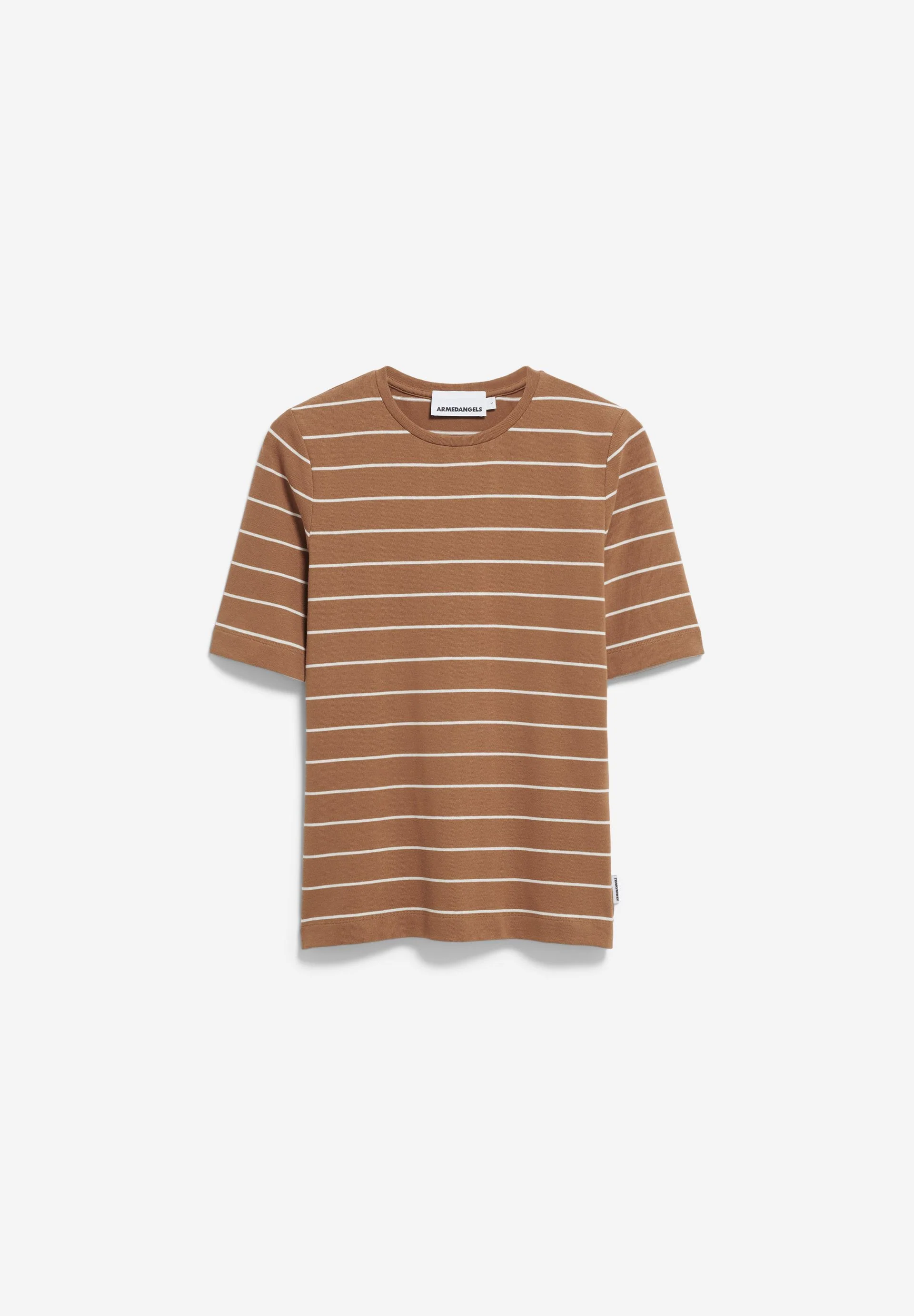 JAANISARA GESTREIFTES T-SHIRT | pale umber-oatmilk - Image 6