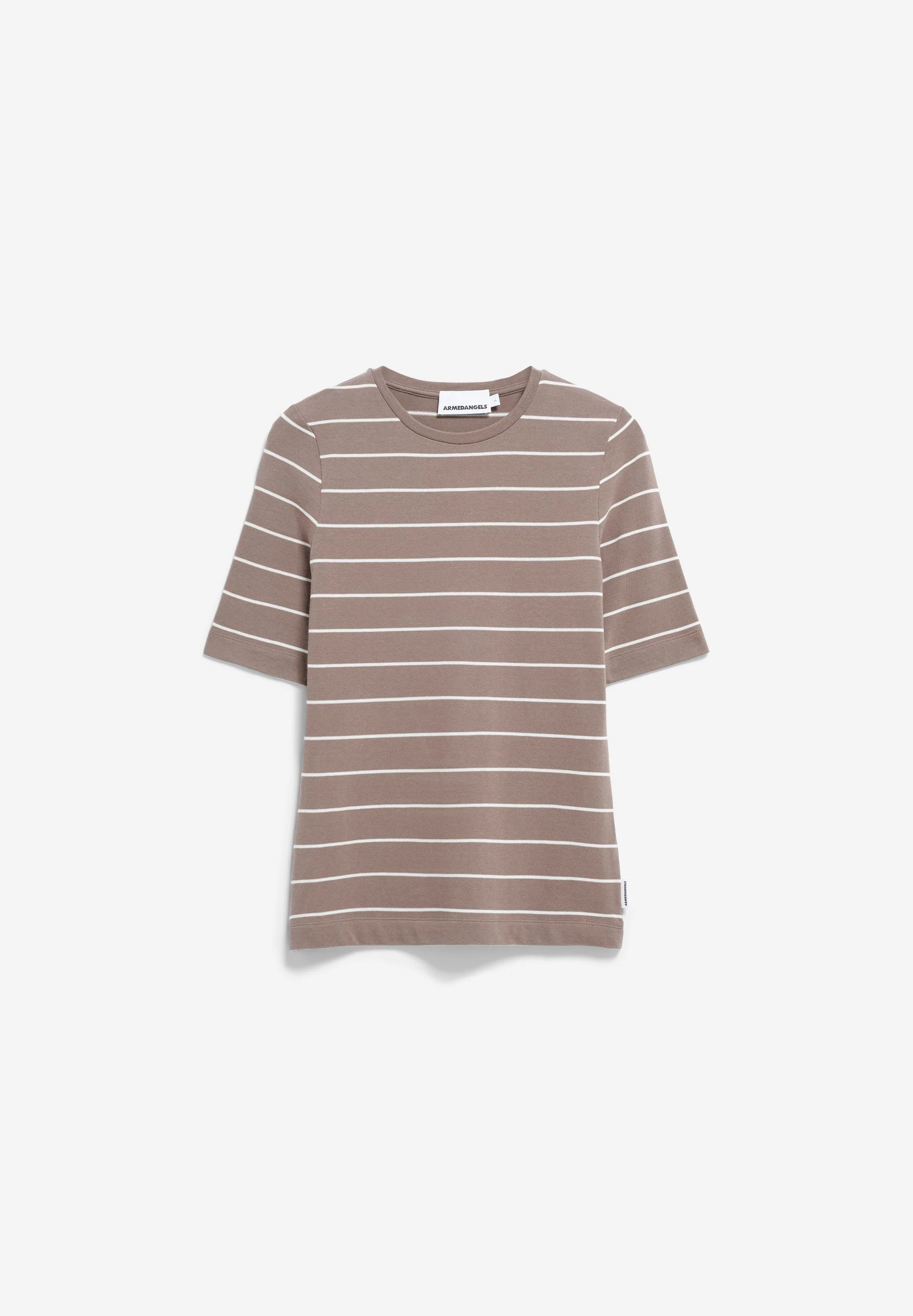 JAANISARA GESTREIFTES T-SHIRT | walnut cream-oatmilk - Image 6