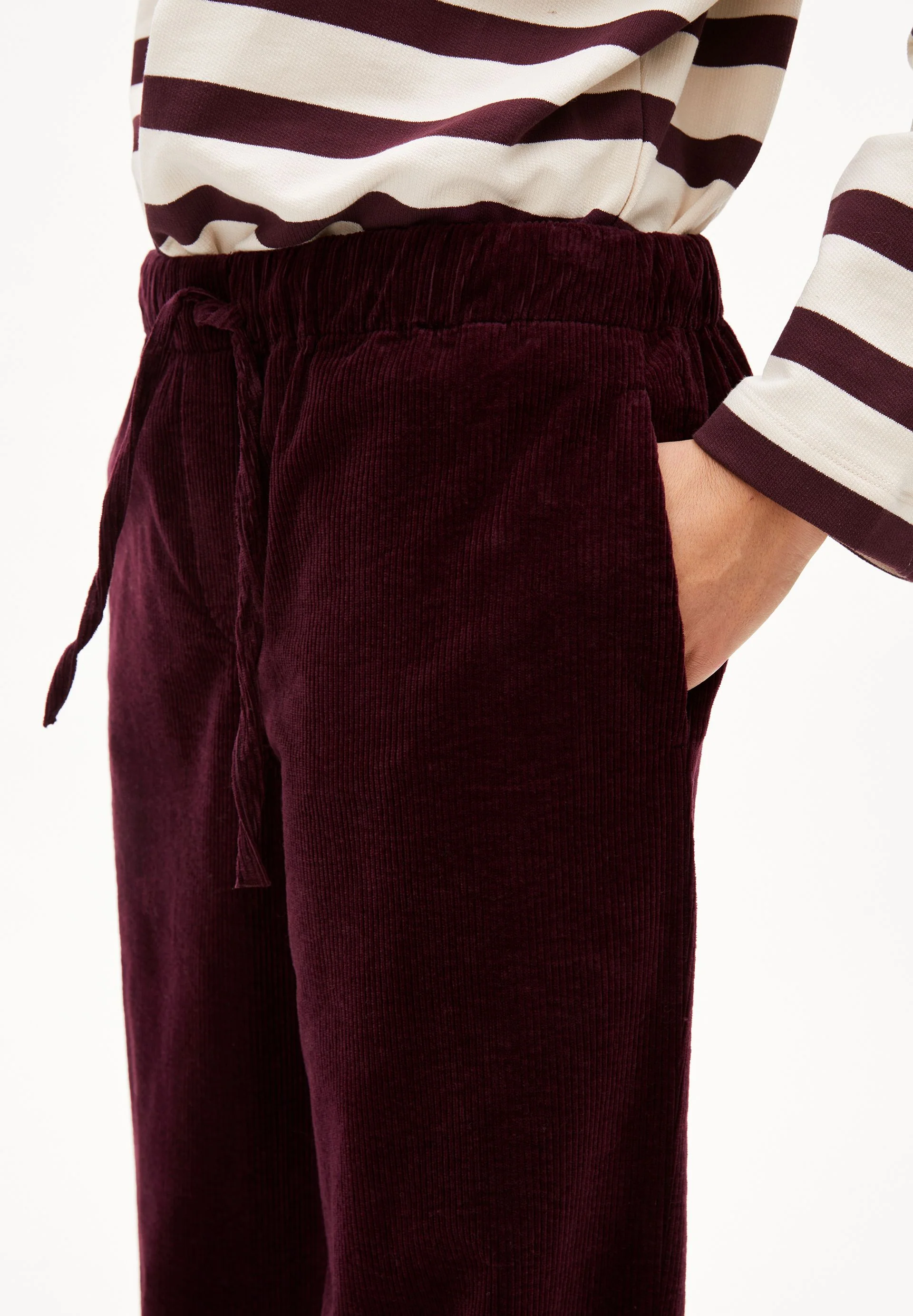 JAIMILAA CORDHOSE | dark cranberry - Image 3