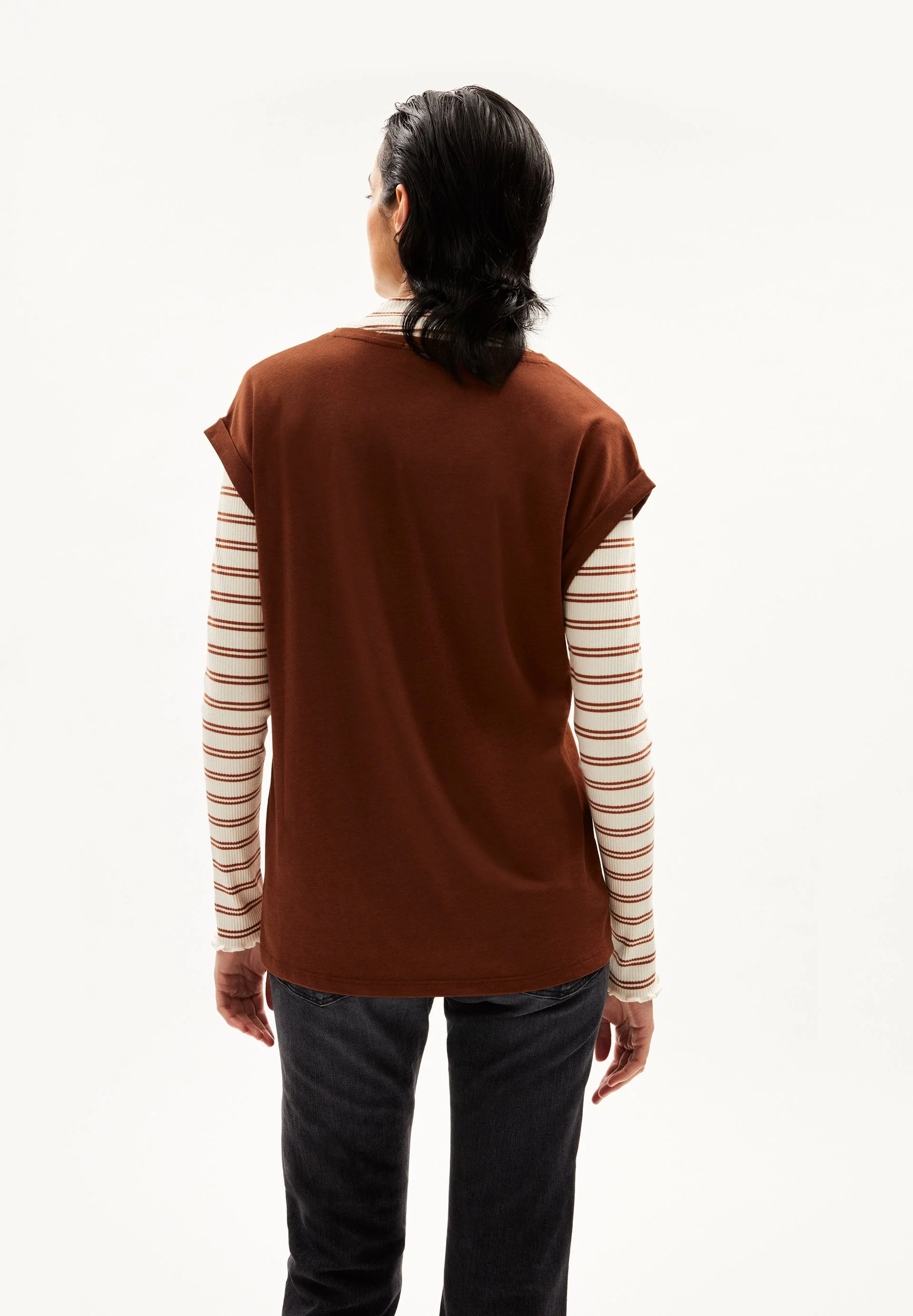 JILAANA T-SHIRT | cacao - Image 2