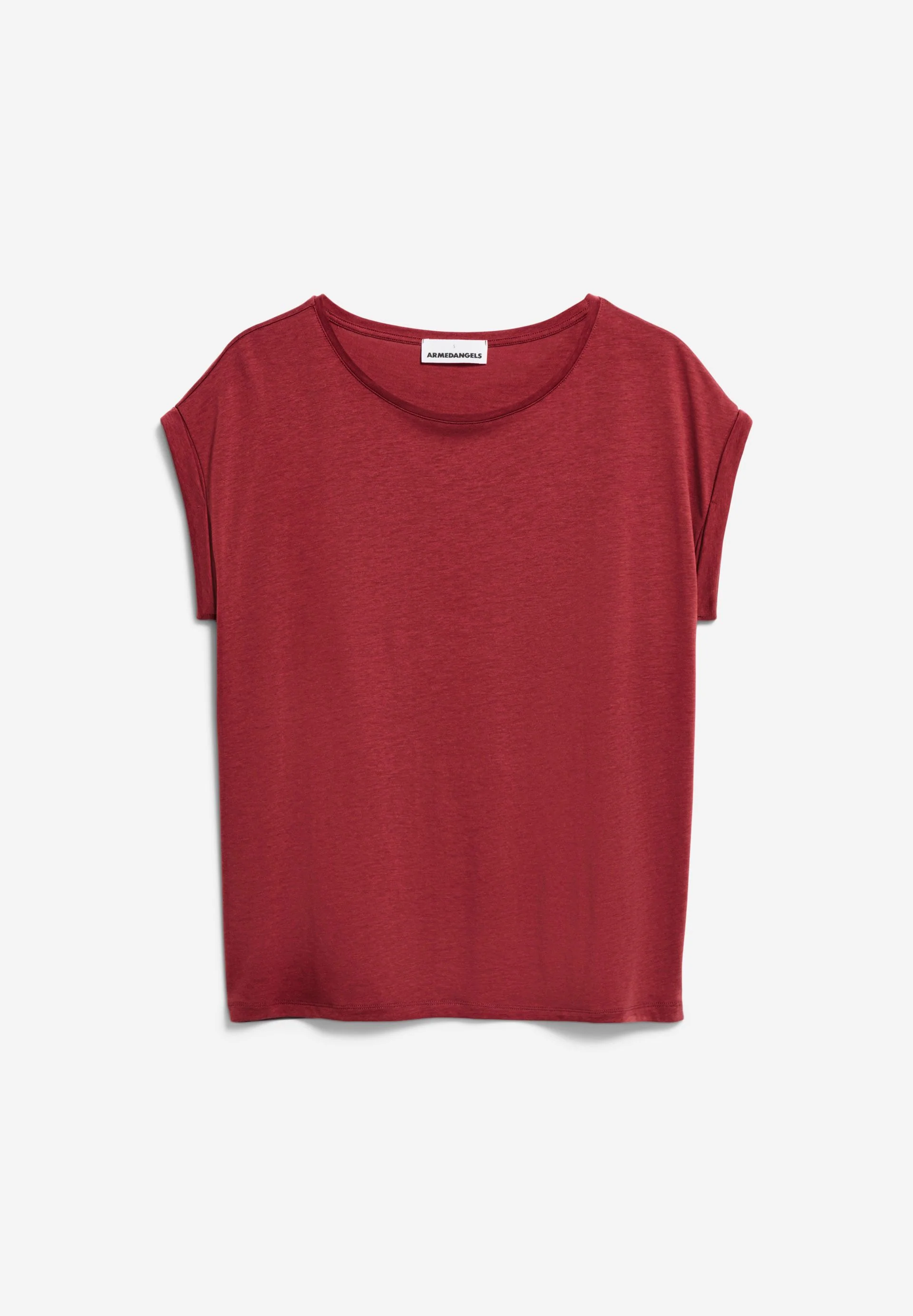JILAANA T-SHIRT | dark crimson - Image 6