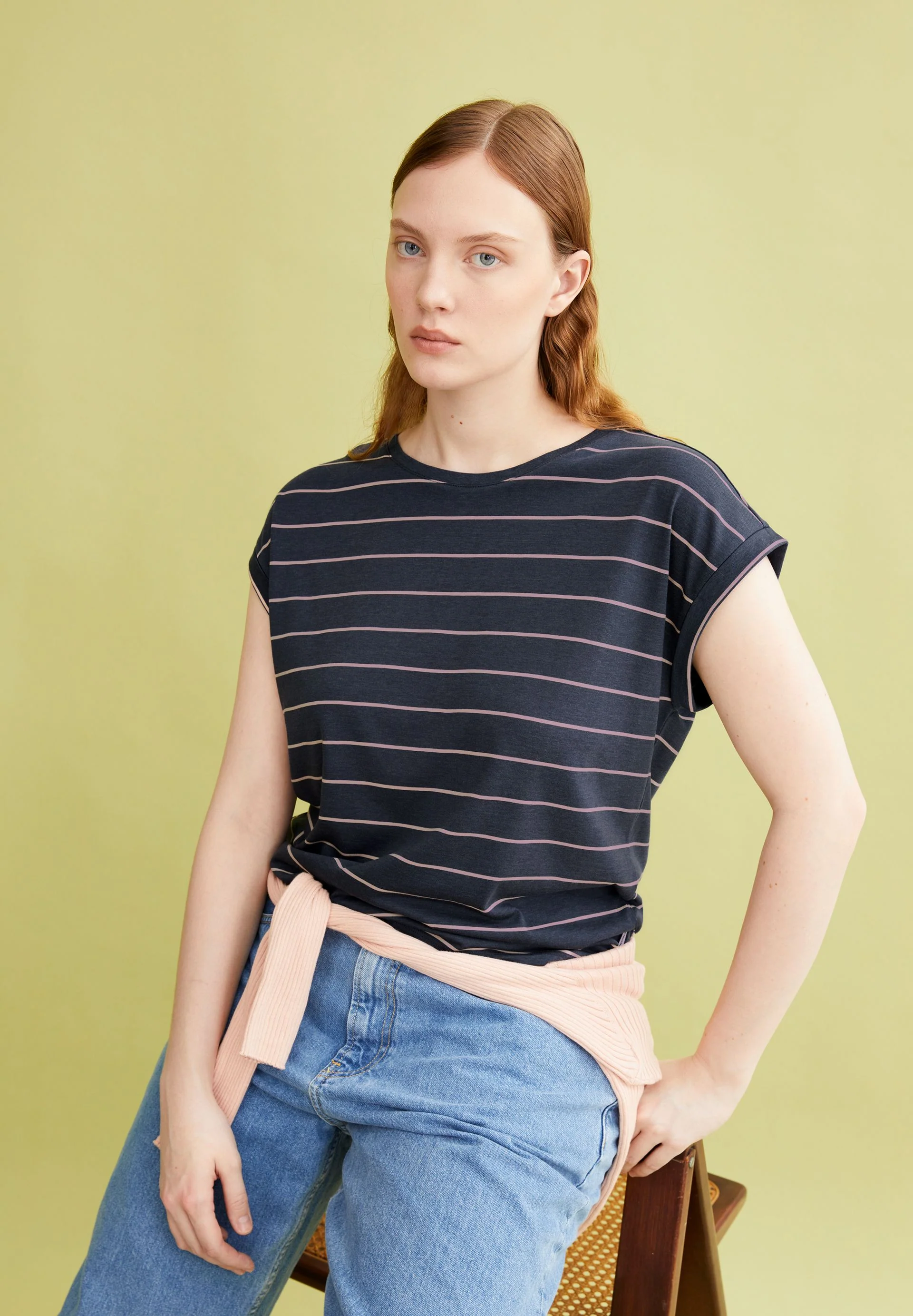 JILAANA FINE STRIPES | moonlight gray-rosalilly - Image 4