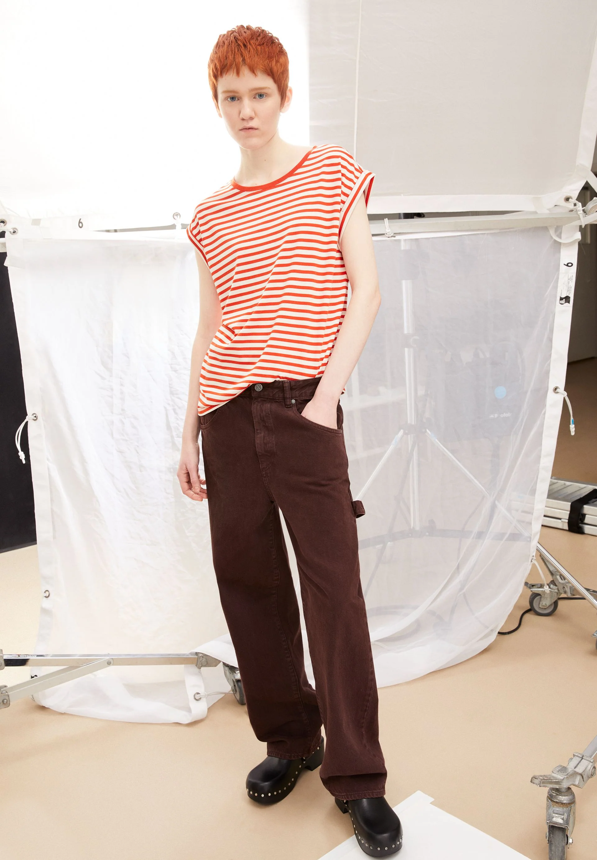 JILAANA STRIPES | emergency red-oatmilk - Image 4
